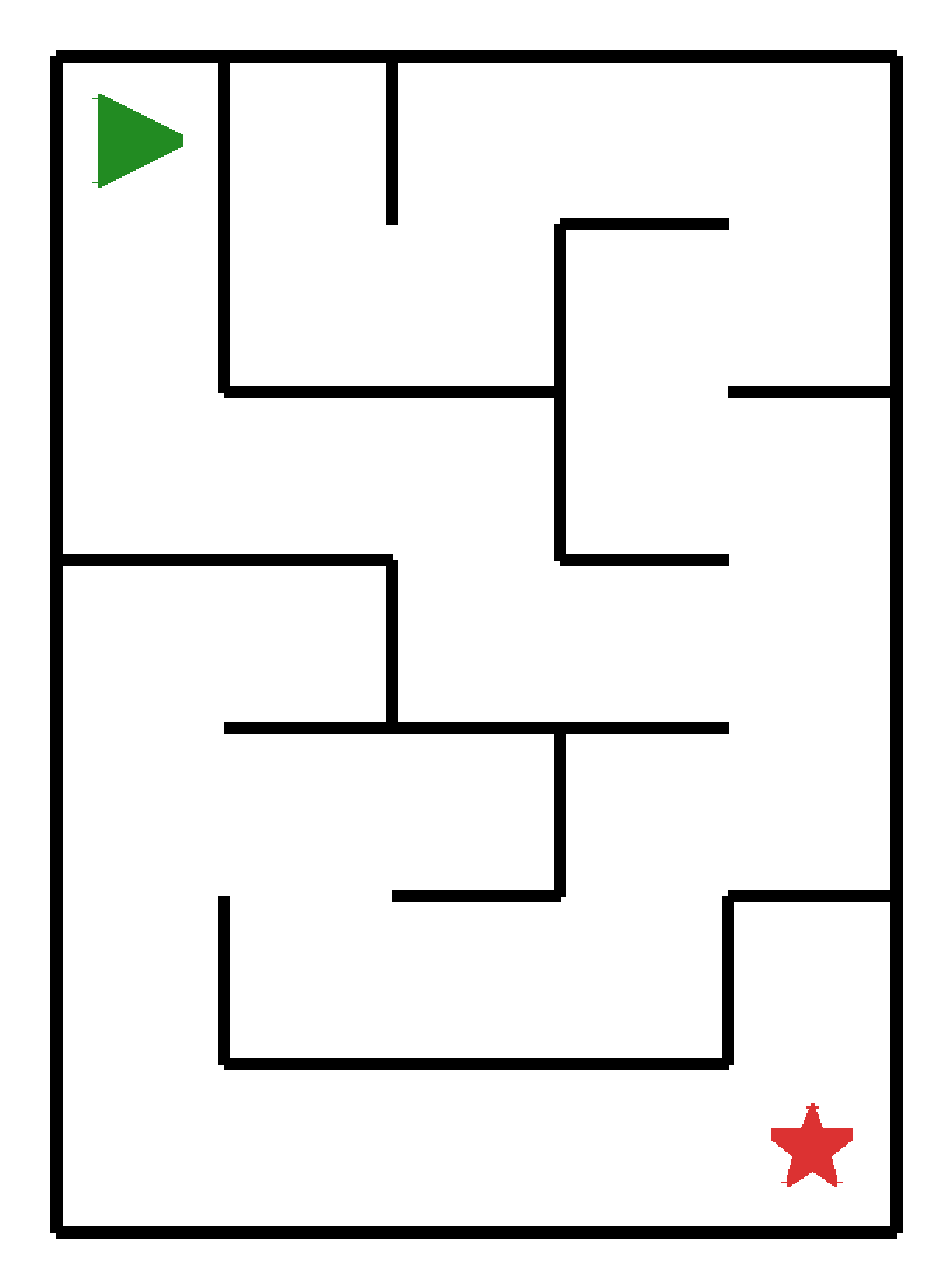 Labyrinth-Rätsel Labyrinth (leicht) für Kleinkinder aus der Kategorie Labyrinth - kostenlos ausdrucken