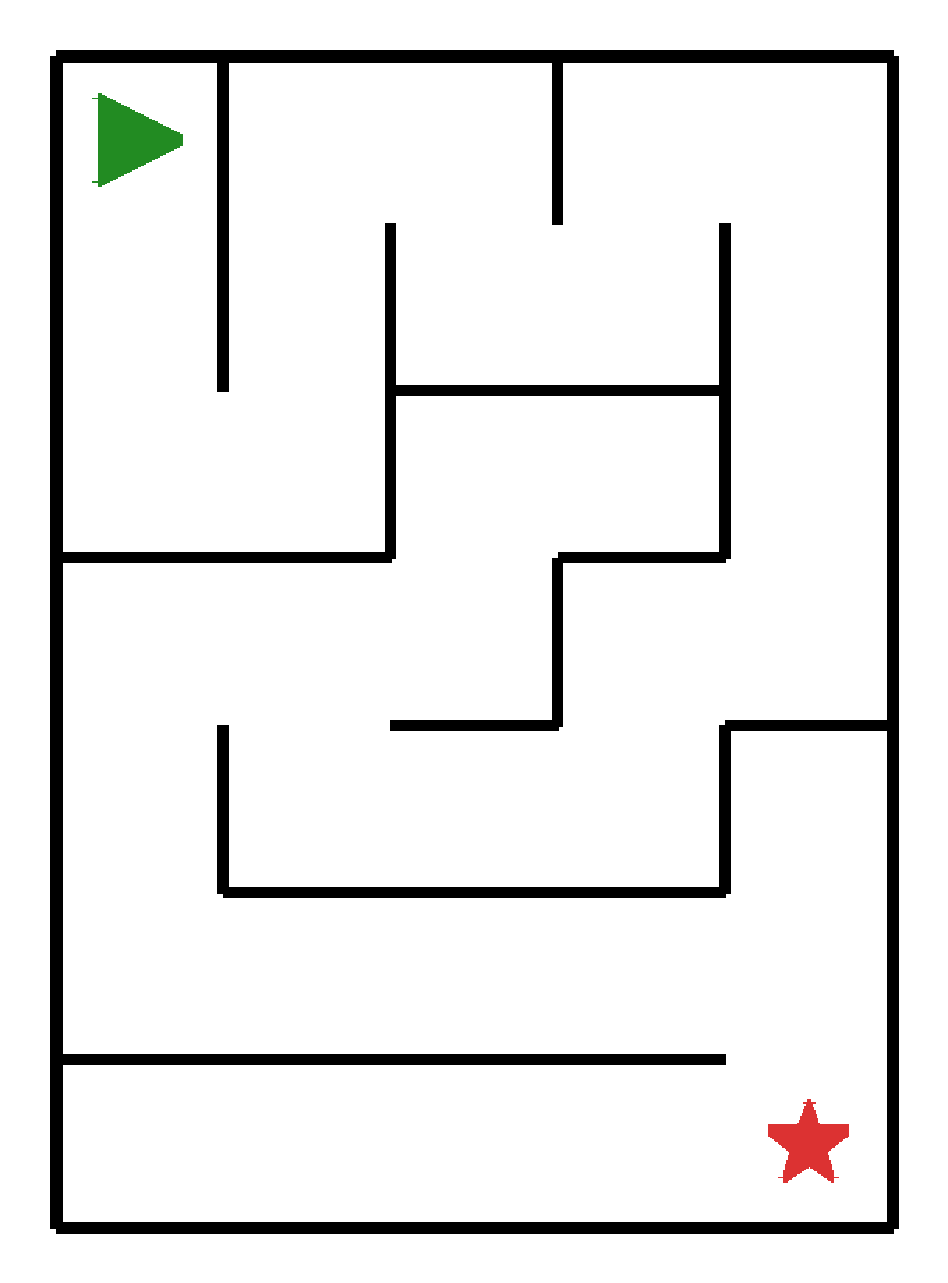 Labyrinth-Rätsel Labyrinth (leicht) für Kleinkinder aus der Kategorie Labyrinth - kostenlos ausdrucken