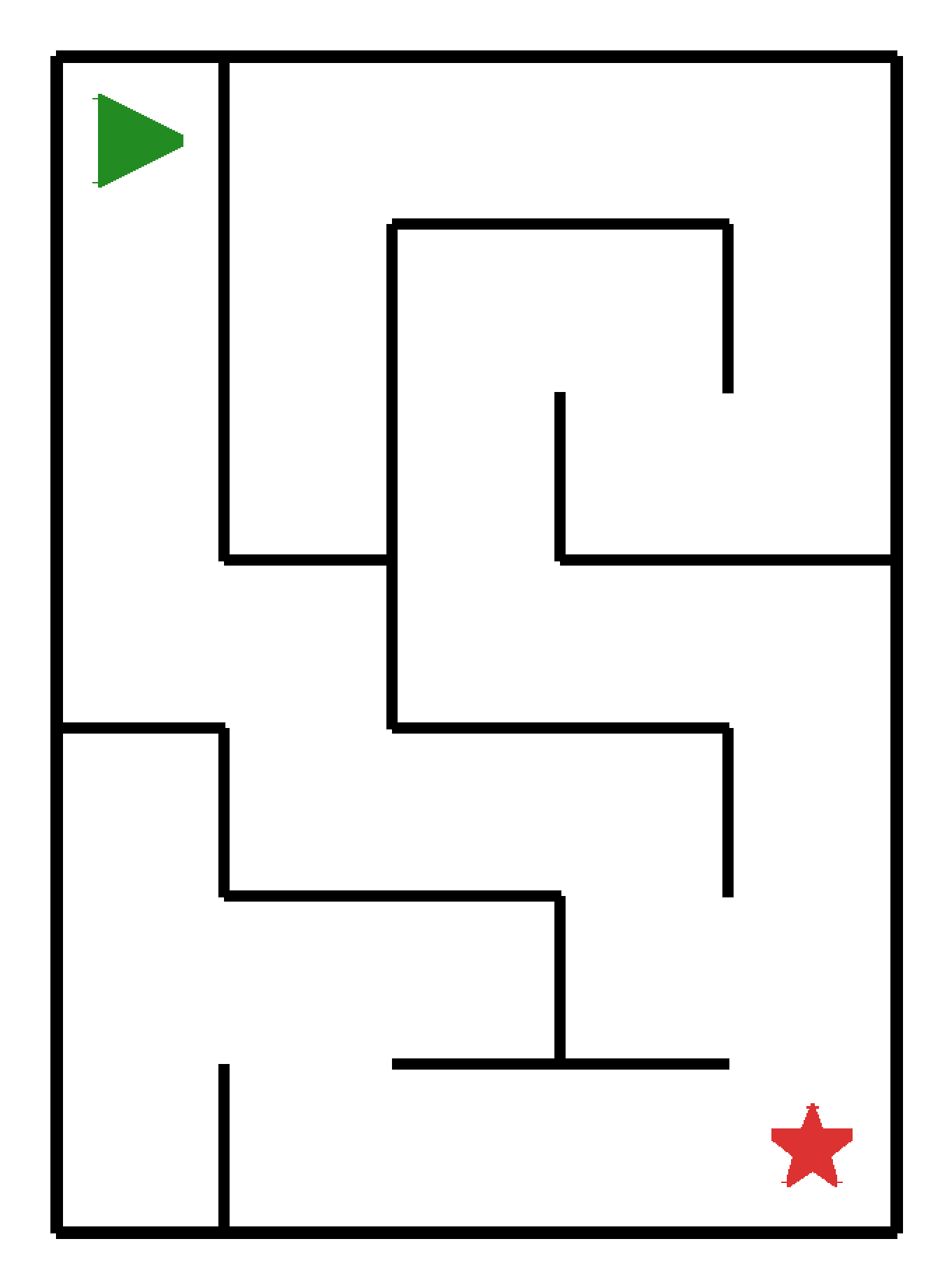 Labyrinth-Rätsel Labyrinth (leicht) für Kleinkinder aus der Kategorie Labyrinth - kostenlos ausdrucken