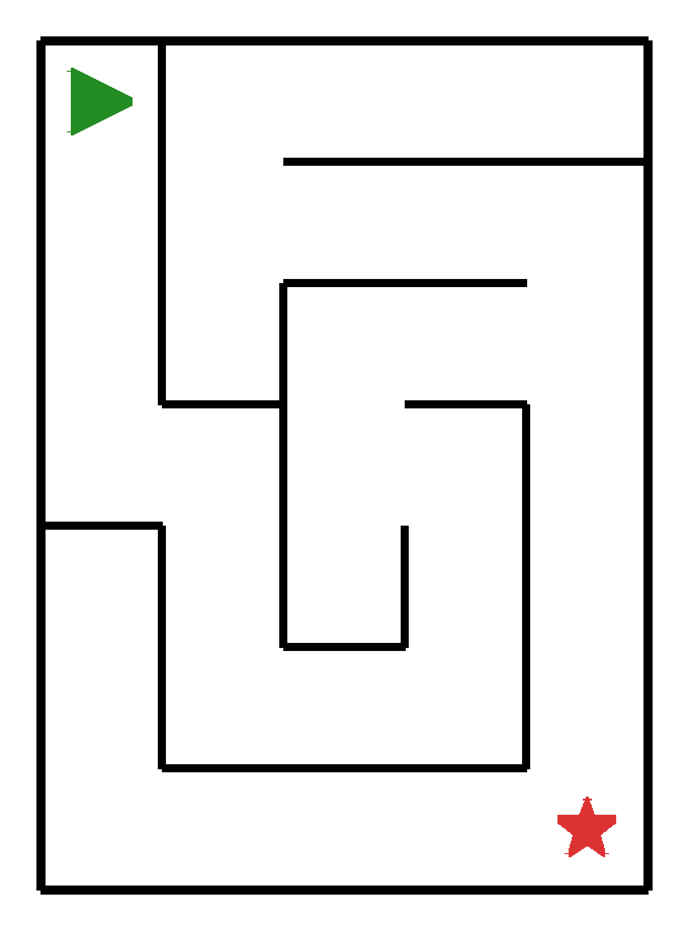 Labyrinth-Rätsel Labyrinth (leicht) für Kleinkinder aus der Kategorie Labyrinth - kostenlos ausdrucken