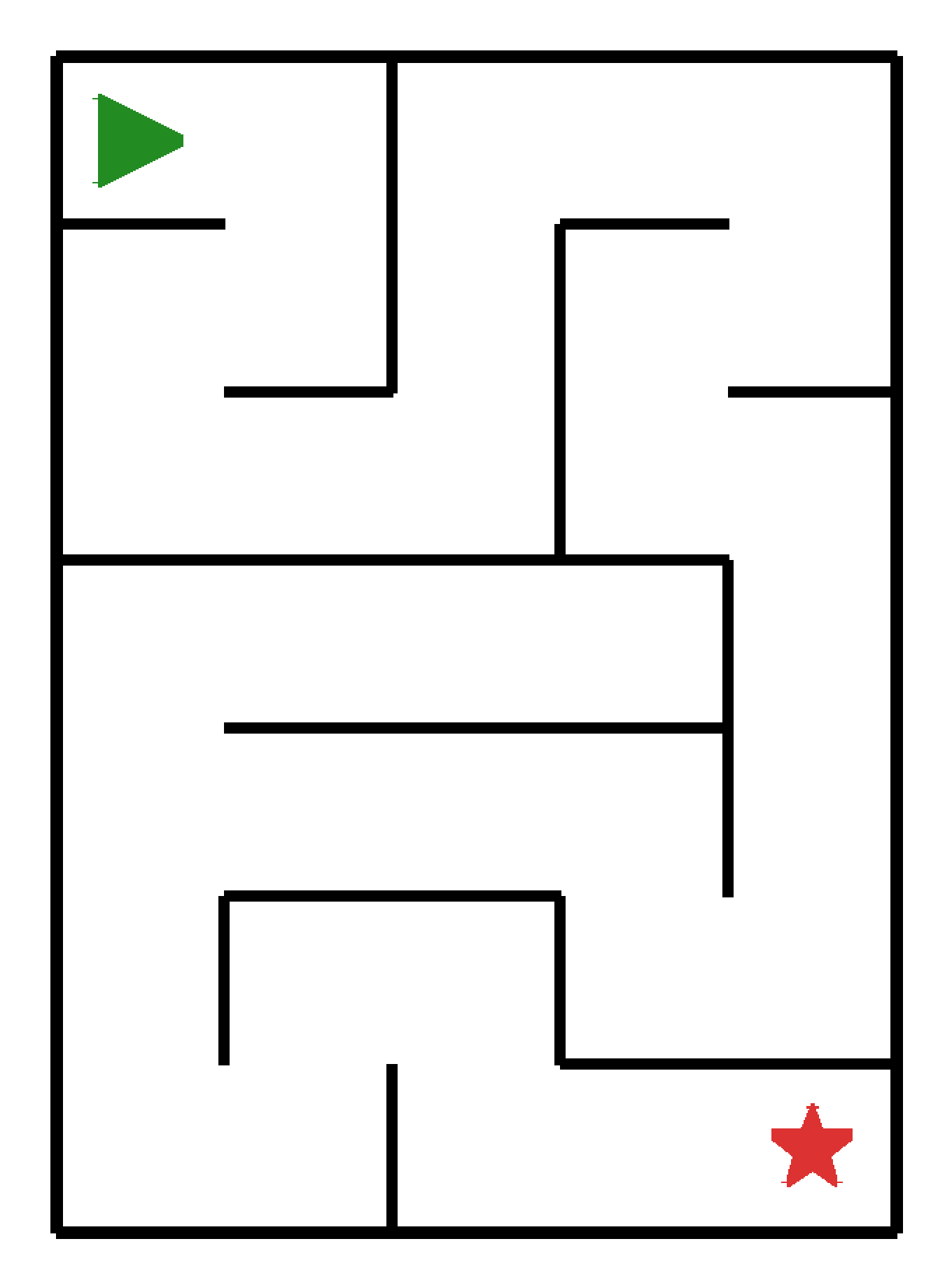 Labyrinth-Rätsel Labyrinth (leicht) für Kleinkinder aus der Kategorie Labyrinth - kostenlos ausdrucken