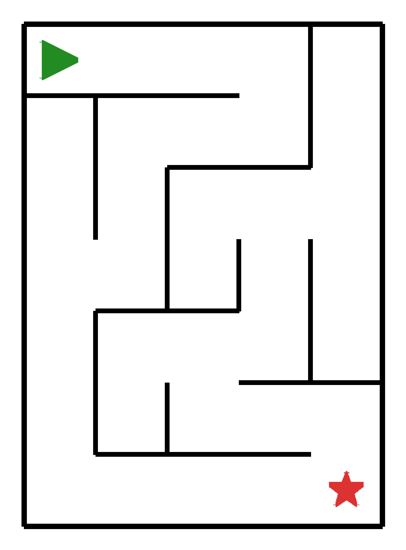 Labyrinth-Rätsel Labyrinth (leicht) für Kleinkinder aus der Kategorie Labyrinth - kostenlos ausdrucken