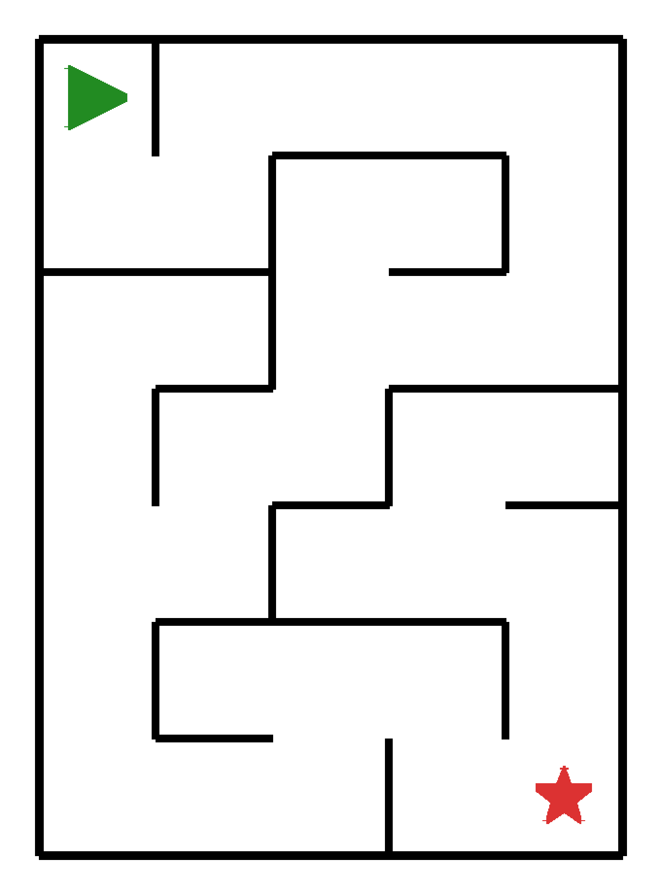 Labyrinth-Rätsel Labyrinth (leicht) für Kleinkinder aus der Kategorie Labyrinth - kostenlos ausdrucken
