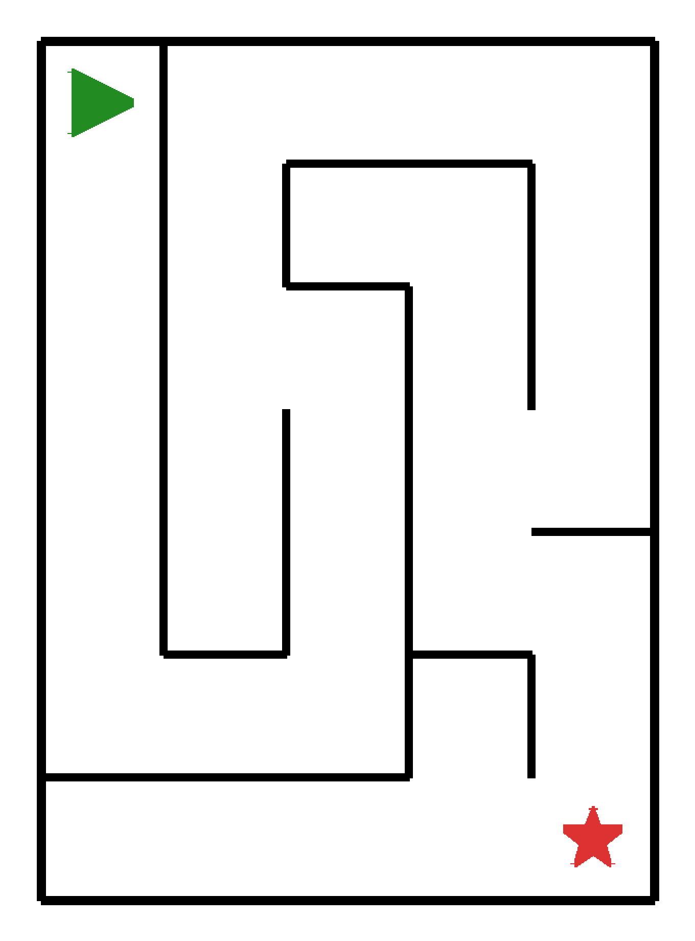 Labyrinth-Rätsel Labyrinth (leicht) für Kleinkinder aus der Kategorie Labyrinth - kostenlos ausdrucken