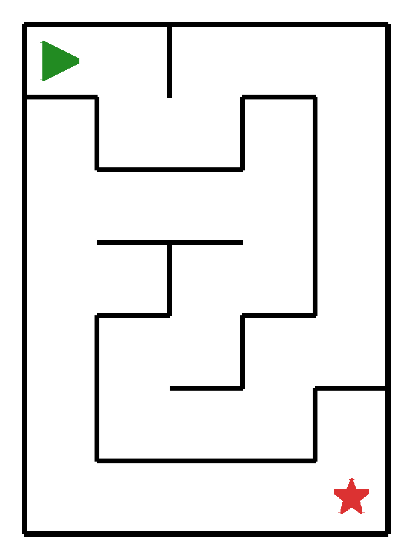 Labyrinth-Rätsel Labyrinth (leicht) für Kleinkinder aus der Kategorie Labyrinth - kostenlos ausdrucken