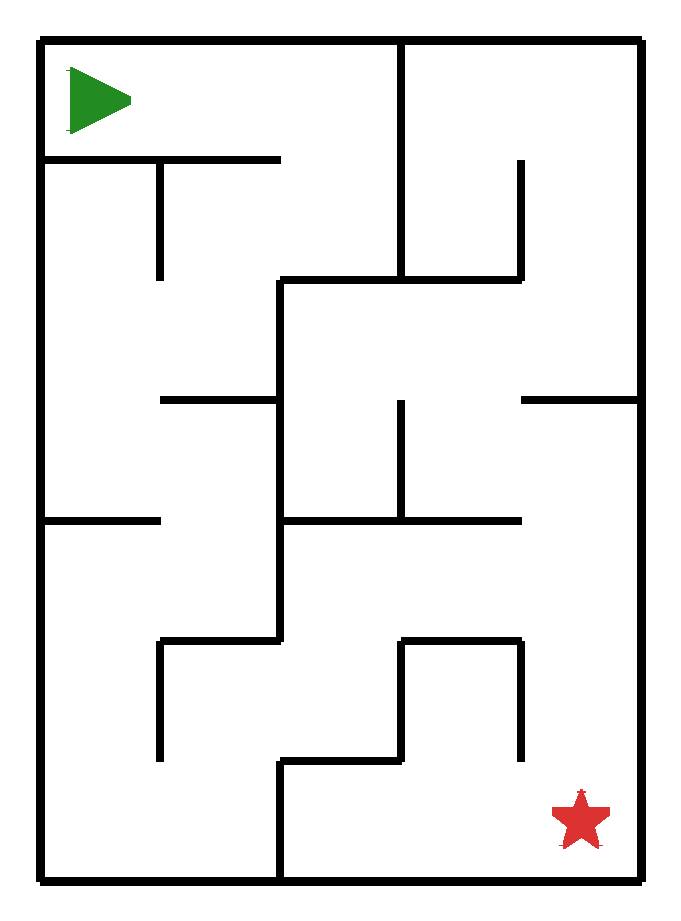 Labyrinth-Rätsel Labyrinth (leicht) für Kleinkinder aus der Kategorie Labyrinth - kostenlos ausdrucken