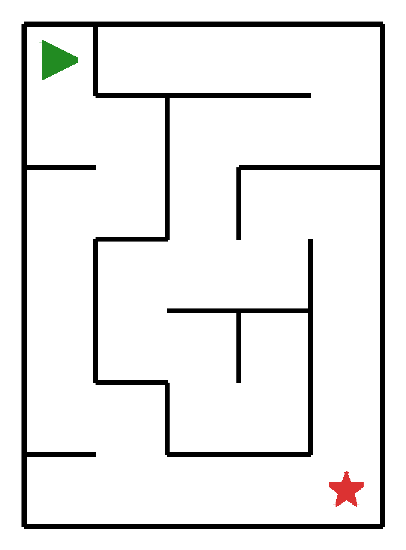 Labyrinth-Rätsel Labyrinth (leicht) für Kleinkinder aus der Kategorie Labyrinth - kostenlos ausdrucken