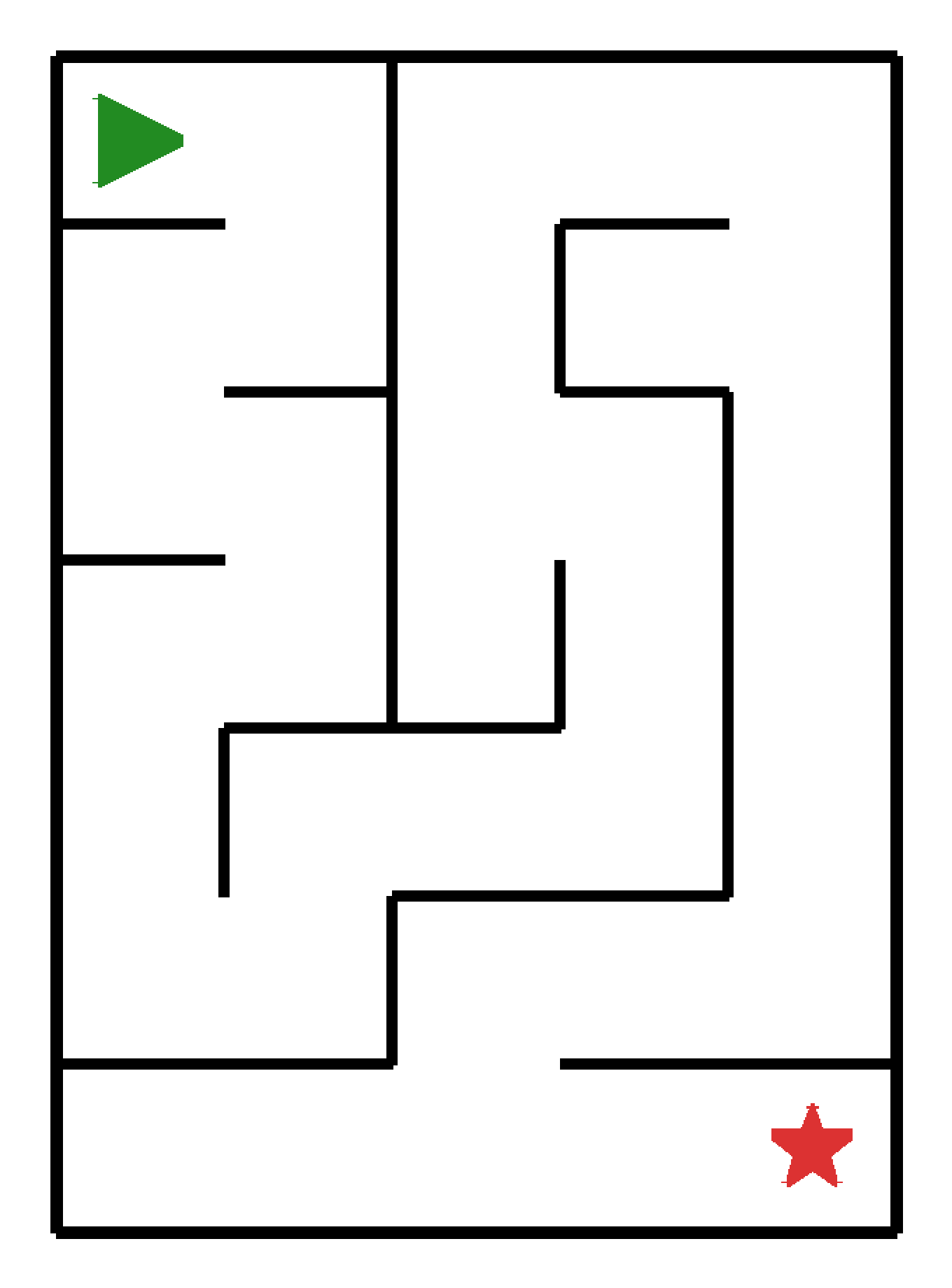 Labyrinth-Rätsel Labyrinth (leicht) für Kleinkinder aus der Kategorie Labyrinth - kostenlos ausdrucken