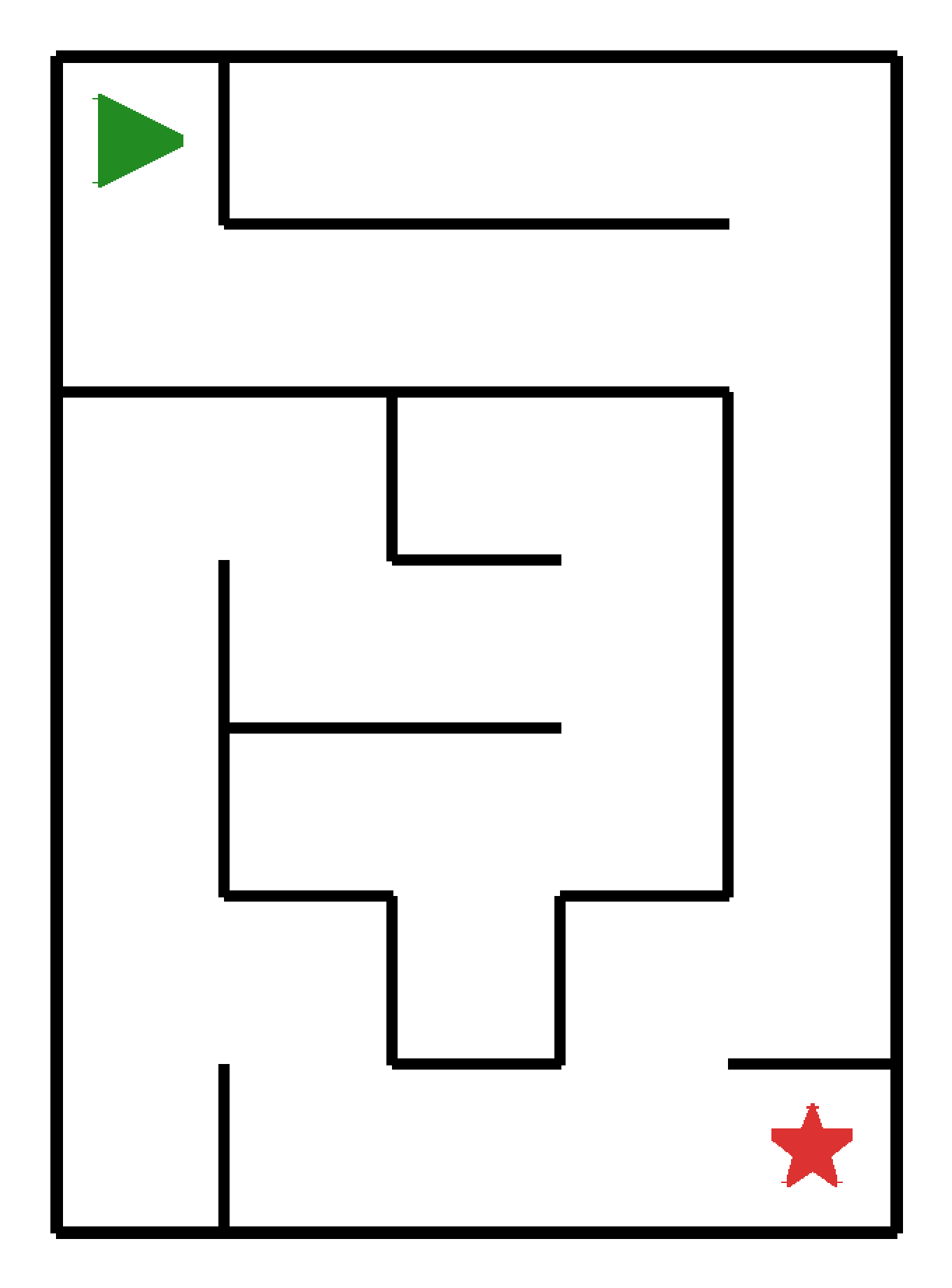 Labyrinth-Rätsel Labyrinth (leicht) für Kleinkinder aus der Kategorie Labyrinth - kostenlos ausdrucken