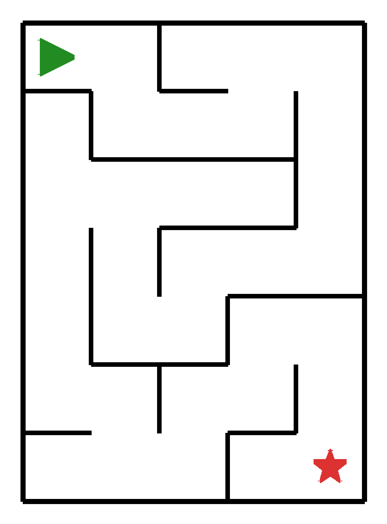 Labyrinth-Rätsel Labyrinth (leicht) für Kleinkinder aus der Kategorie Labyrinth - kostenlos ausdrucken