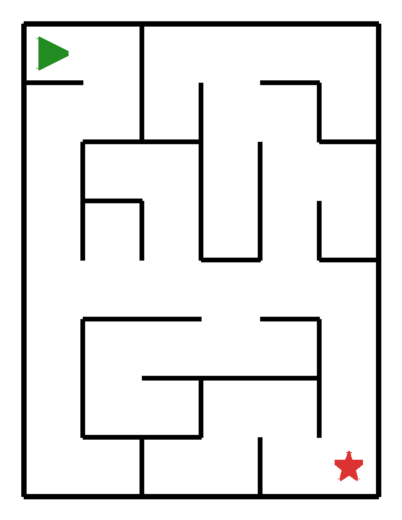 Labyrinth-Rätsel Labyrinth (mittel) für Kleinkinder aus der Kategorie Labyrinth - kostenlos ausdrucken