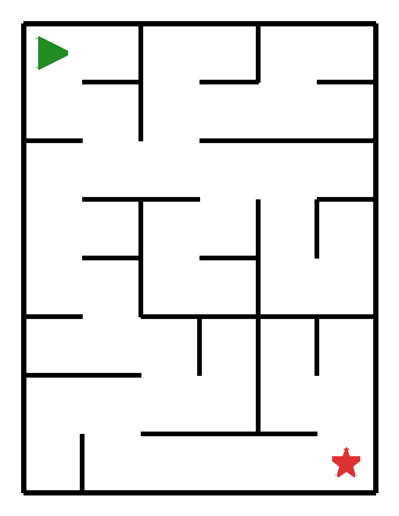 Labyrinth-Rätsel Labyrinth (mittel) für Kleinkinder aus der Kategorie Labyrinth - kostenlos ausdrucken