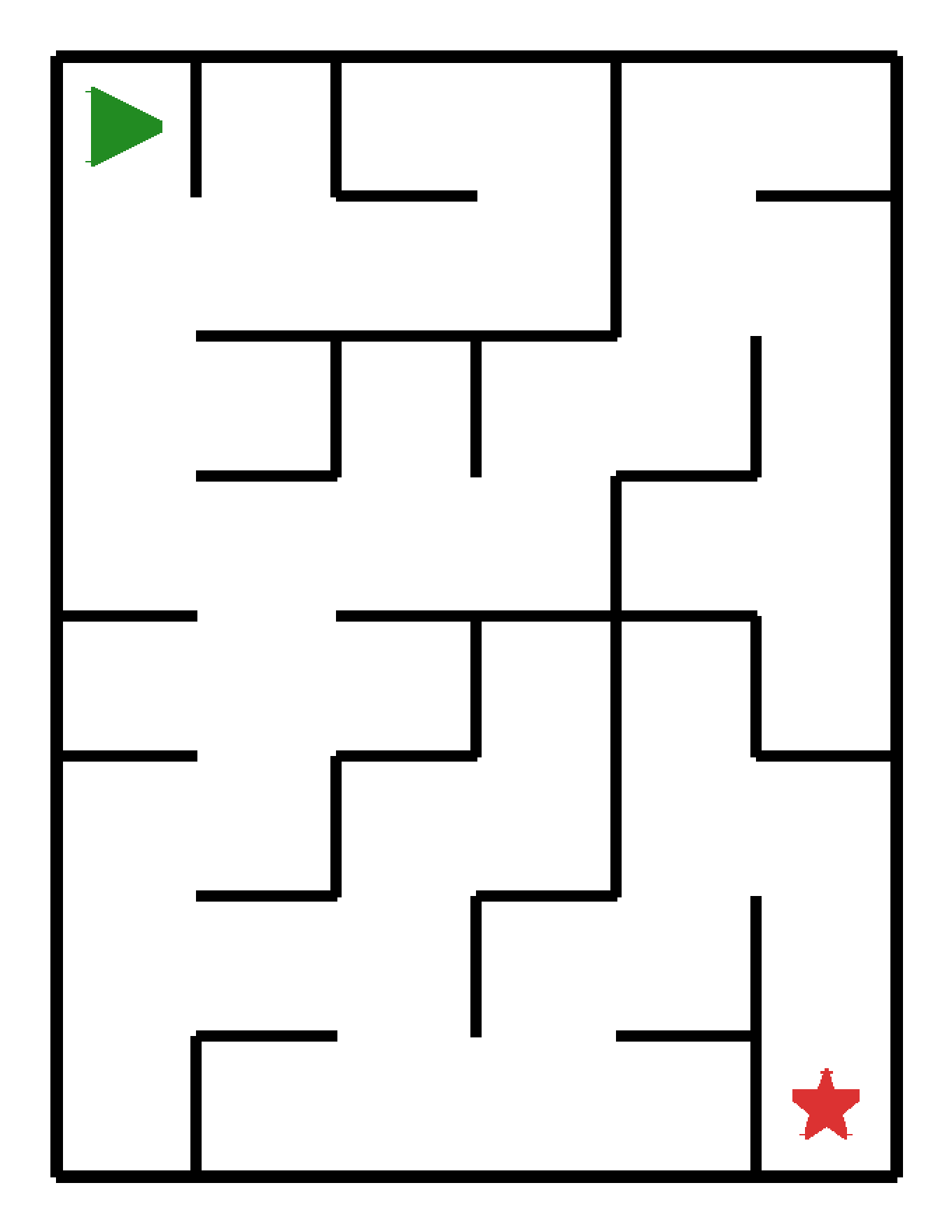 Labyrinth-Rätsel Labyrinth (mittel) für Kleinkinder aus der Kategorie Labyrinth - kostenlos ausdrucken