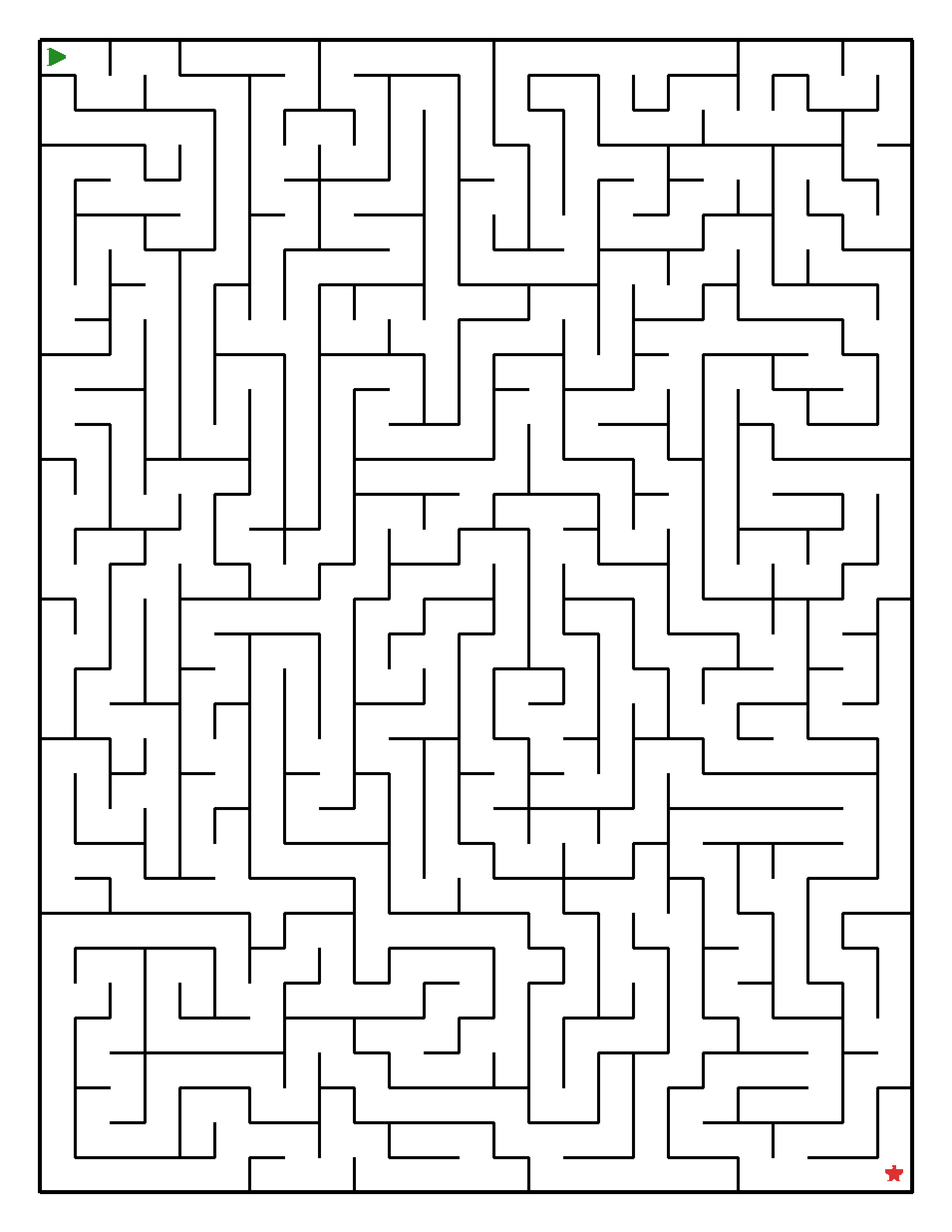 Labyrinth-Rätsel Labyrinth (leicht) für Teenager aus der Kategorie Labyrinth - kostenlos ausdrucken