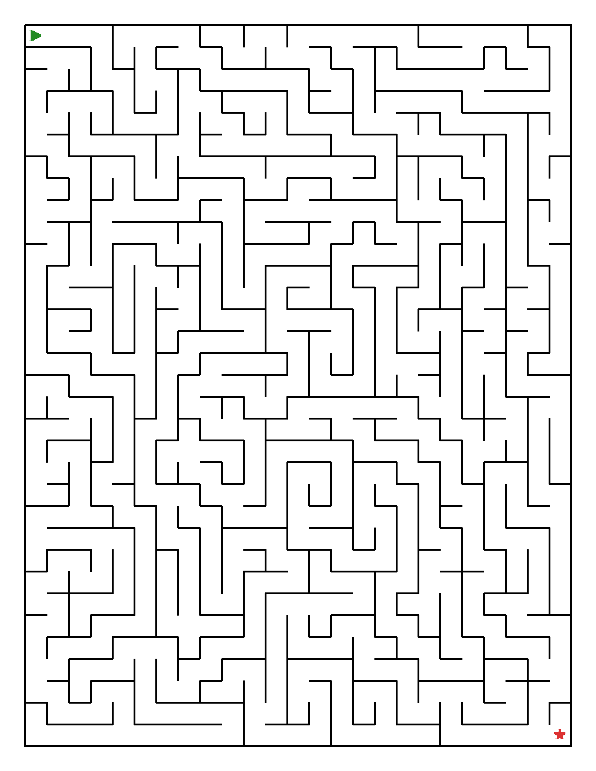 Labyrinth-Rätsel Labyrinth (leicht) für Teenager aus der Kategorie Labyrinth - kostenlos ausdrucken