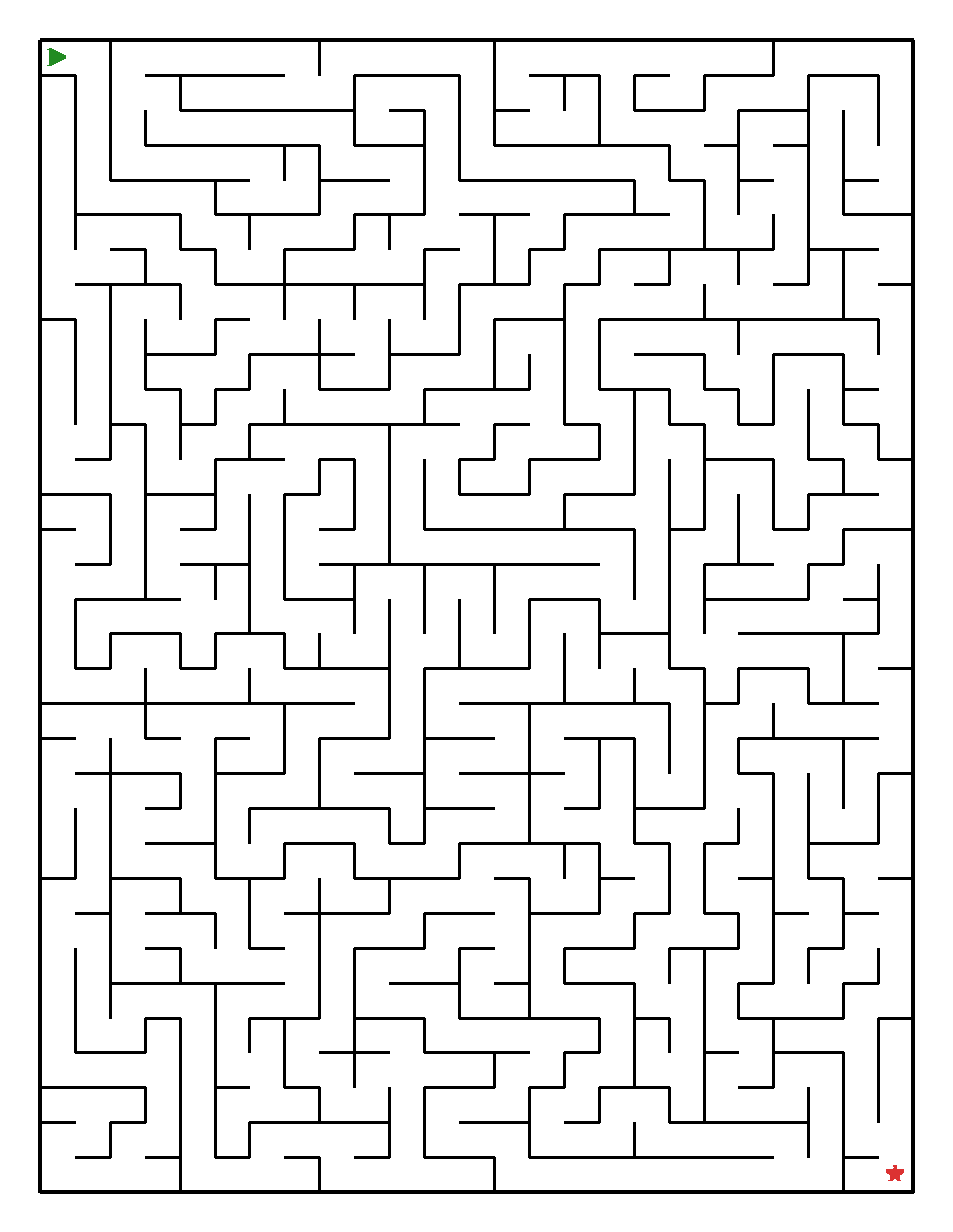 Labyrinth-Rätsel Labyrinth (leicht) für Teenager aus der Kategorie Labyrinth - kostenlos ausdrucken