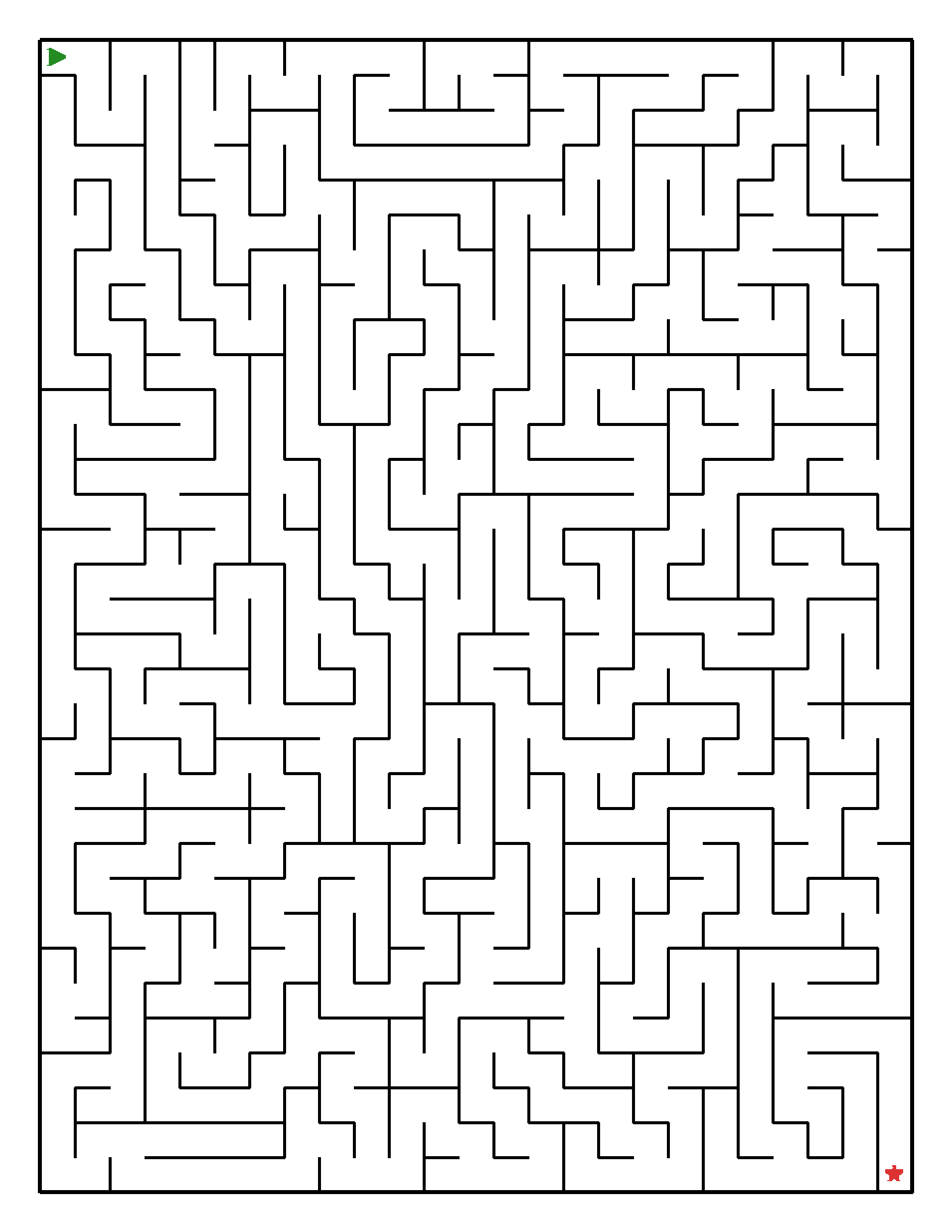 Labyrinth-Rätsel Labyrinth (leicht) für Teenager aus der Kategorie Labyrinth - kostenlos ausdrucken