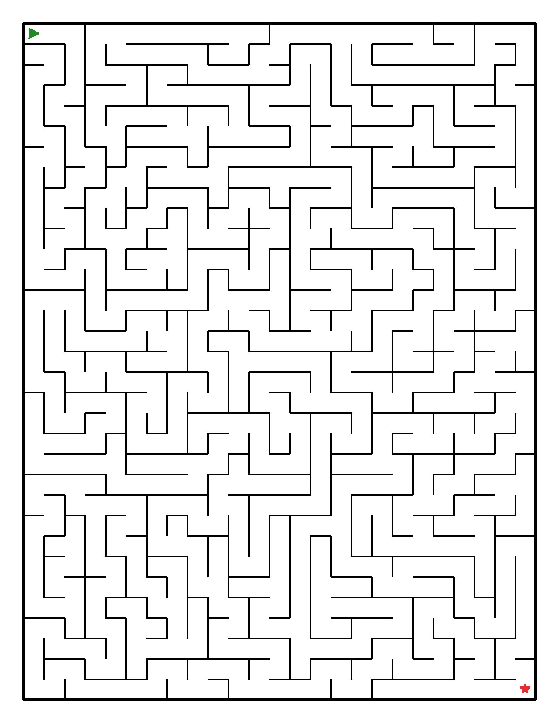 Labyrinth-Rätsel Labyrinth (leicht) für Teenager aus der Kategorie Labyrinth - kostenlos ausdrucken