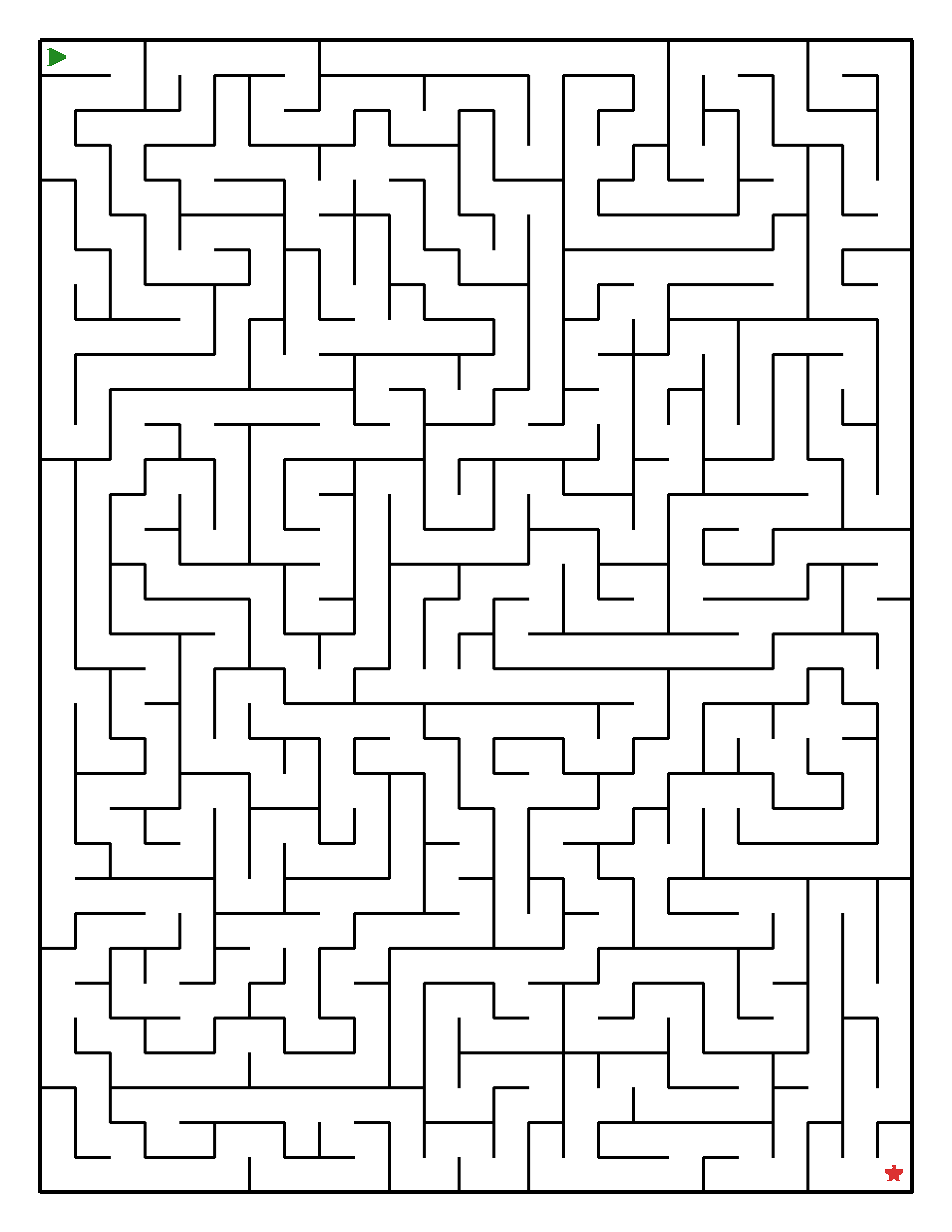 Labyrinth-Rätsel Labyrinth (leicht) für Teenager aus der Kategorie Labyrinth - kostenlos ausdrucken