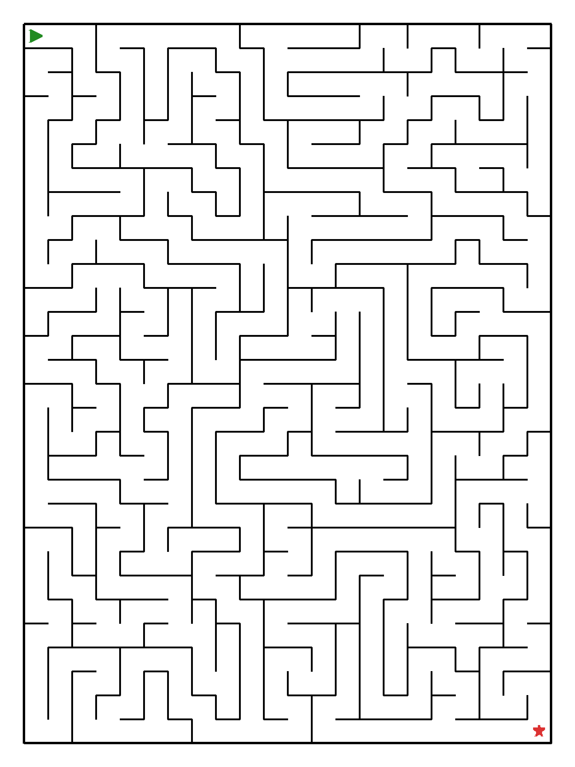 Labyrinth-Rätsel Labyrinth (leicht) für Teenager aus der Kategorie Labyrinth - kostenlos ausdrucken