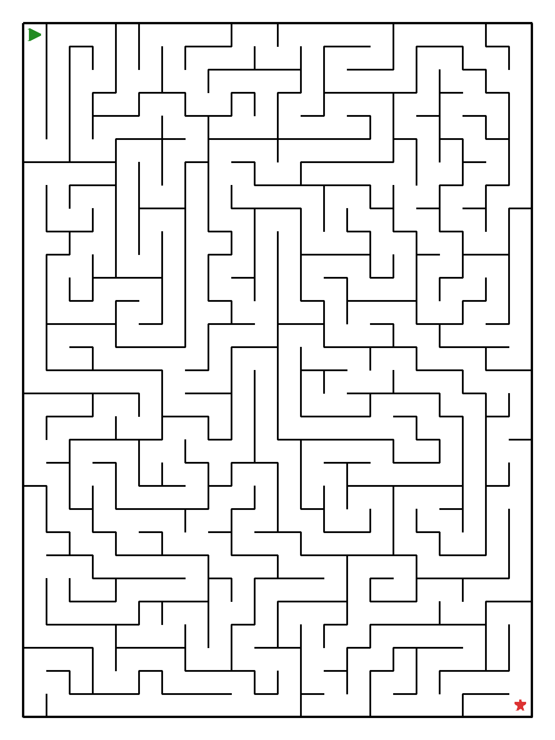 Labyrinth-Rätsel Labyrinth (leicht) für Teenager aus der Kategorie Labyrinth - kostenlos ausdrucken