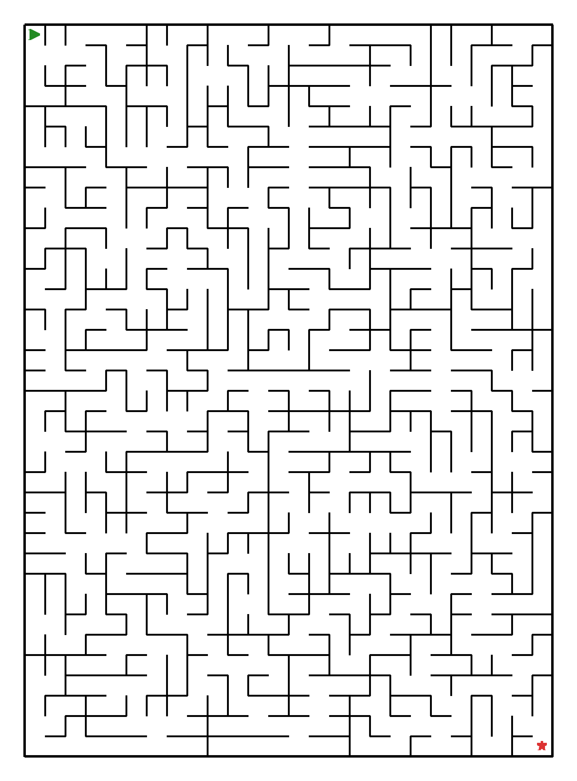 Labyrinth-Rätsel Labyrinth (mittel) für Teenager aus der Kategorie Labyrinth - kostenlos ausdrucken