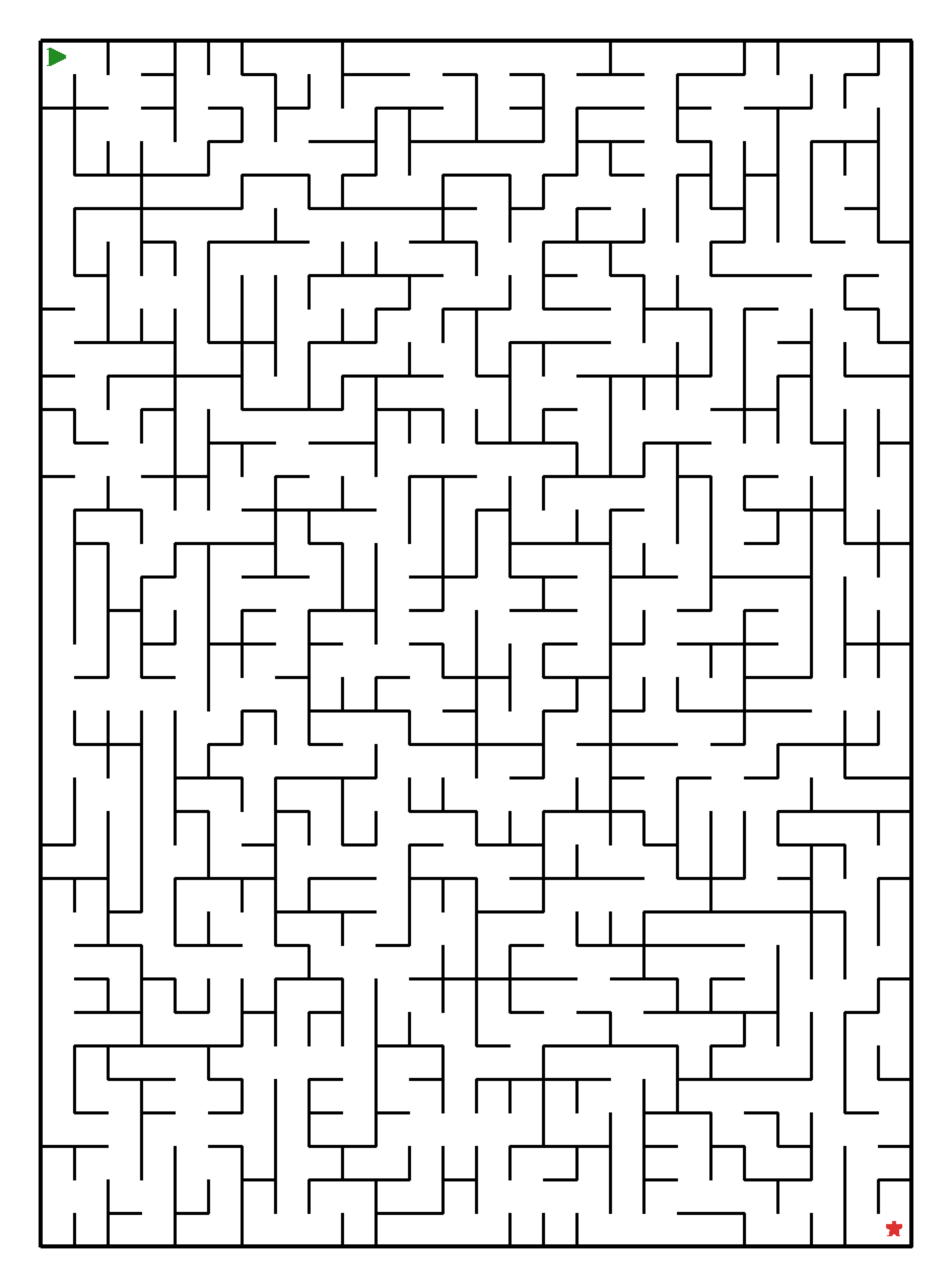 Labyrinth-Rätsel Labyrinth (mittel) für Teenager aus der Kategorie Labyrinth - kostenlos ausdrucken