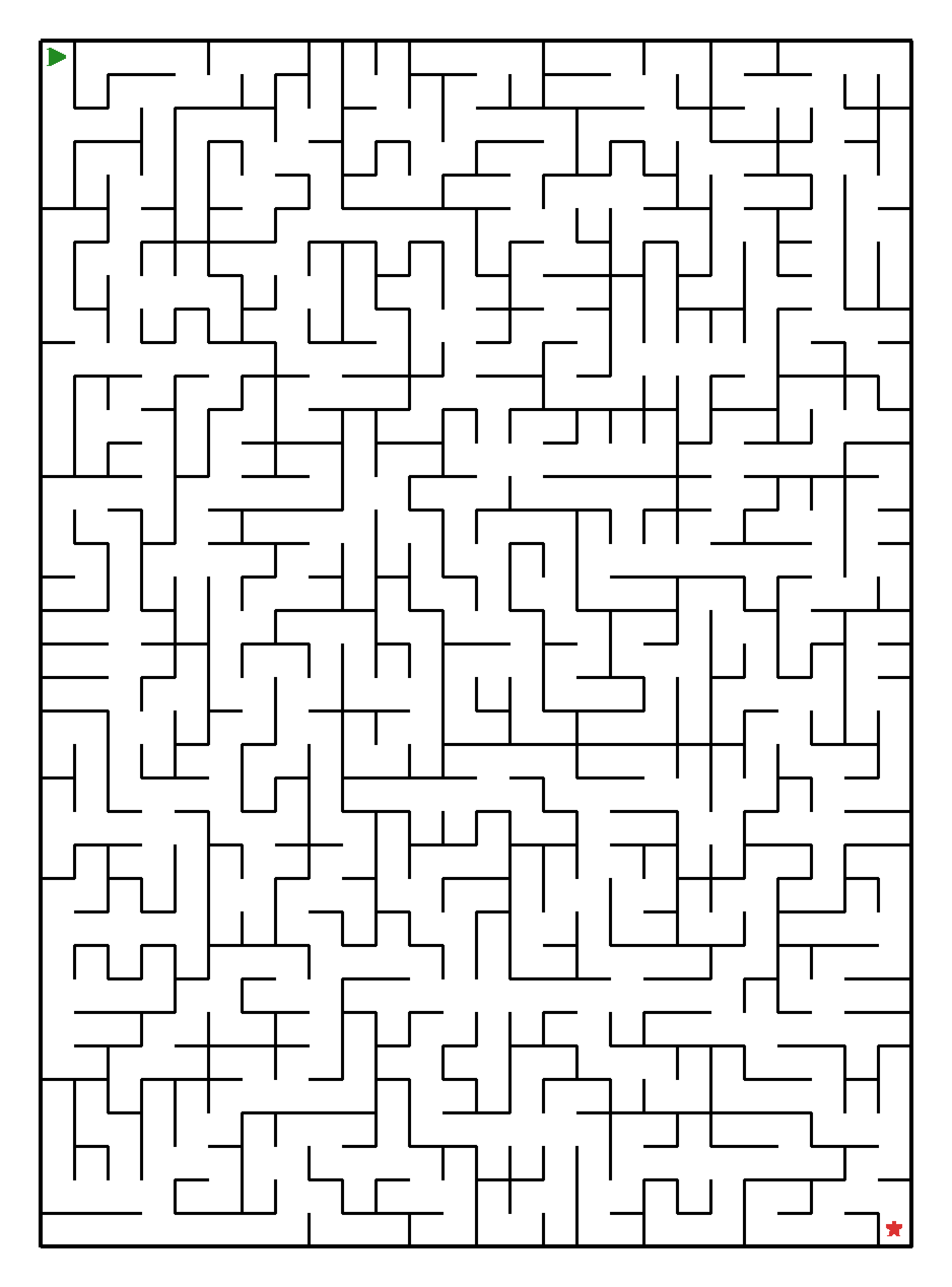 Labyrinth-Rätsel Labyrinth (mittel) für Teenager aus der Kategorie Labyrinth - kostenlos ausdrucken