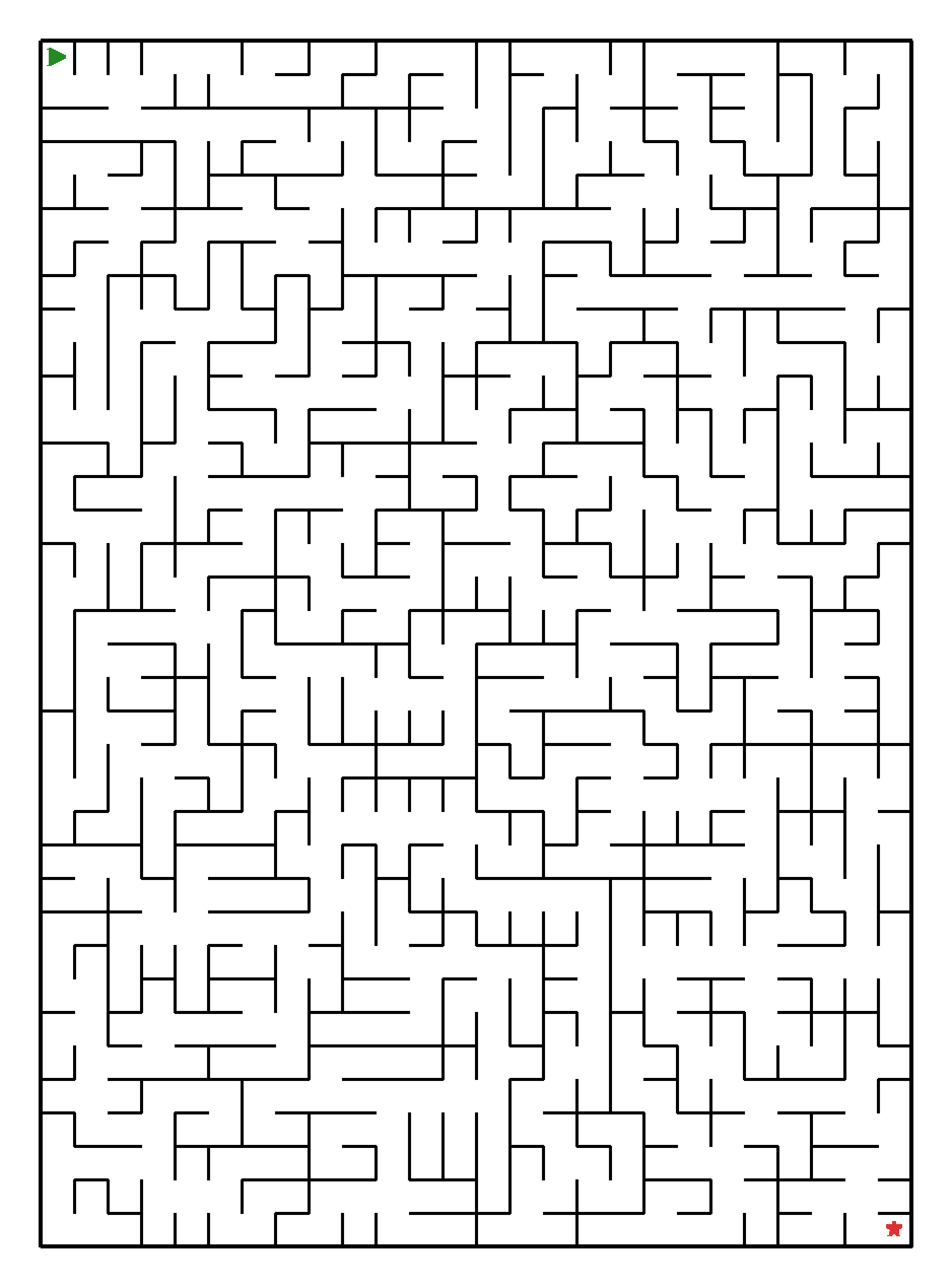 Labyrinth-Rätsel Labyrinth (mittel) für Teenager aus der Kategorie Labyrinth - kostenlos ausdrucken