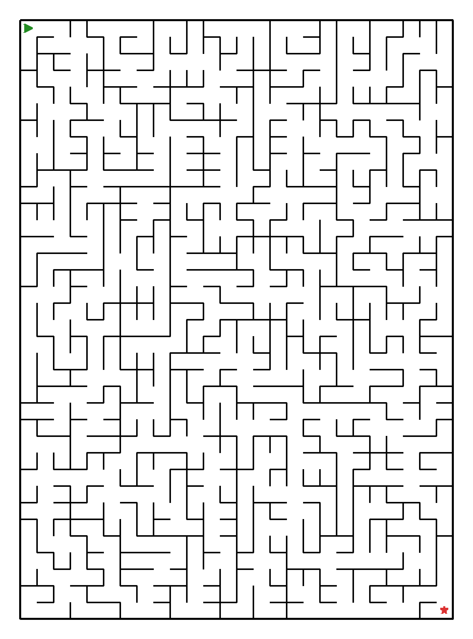 Labyrinth-Rätsel Labyrinth (mittel) für Teenager aus der Kategorie Labyrinth - kostenlos ausdrucken