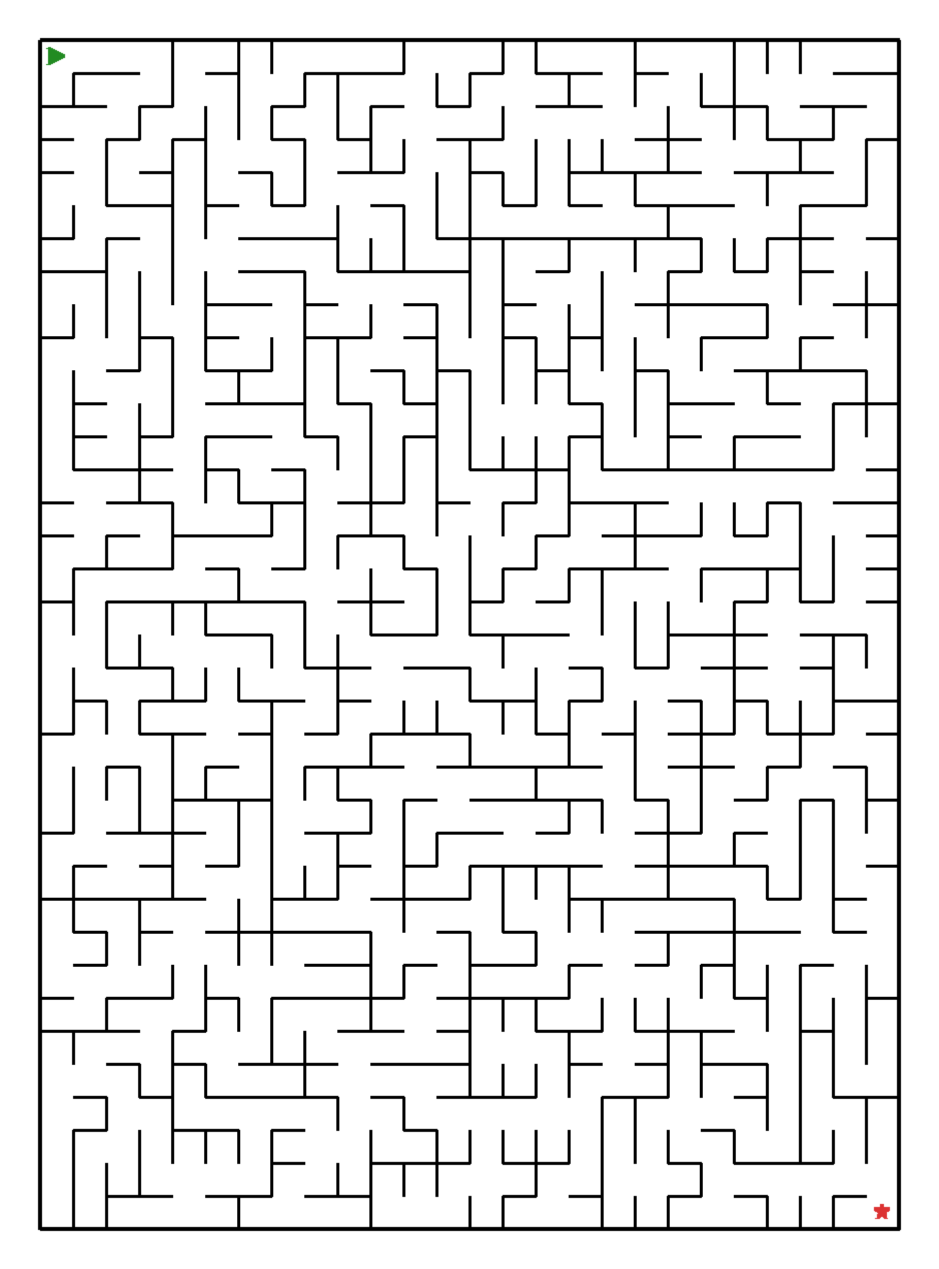 Labyrinth-Rätsel Labyrinth (mittel) für Teenager aus der Kategorie Labyrinth - kostenlos ausdrucken