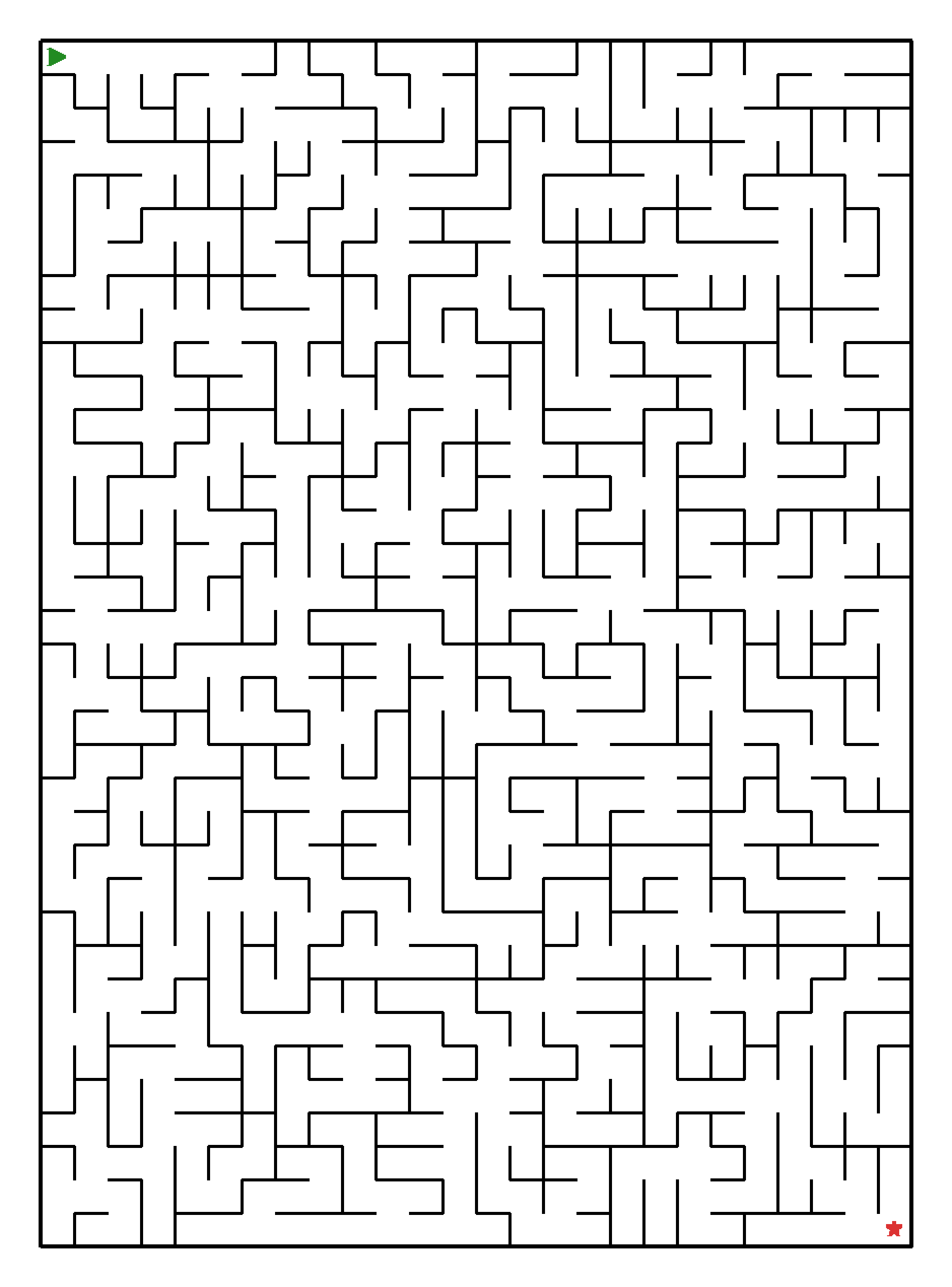 Labyrinth-Rätsel Labyrinth (mittel) für Teenager aus der Kategorie Labyrinth - kostenlos ausdrucken