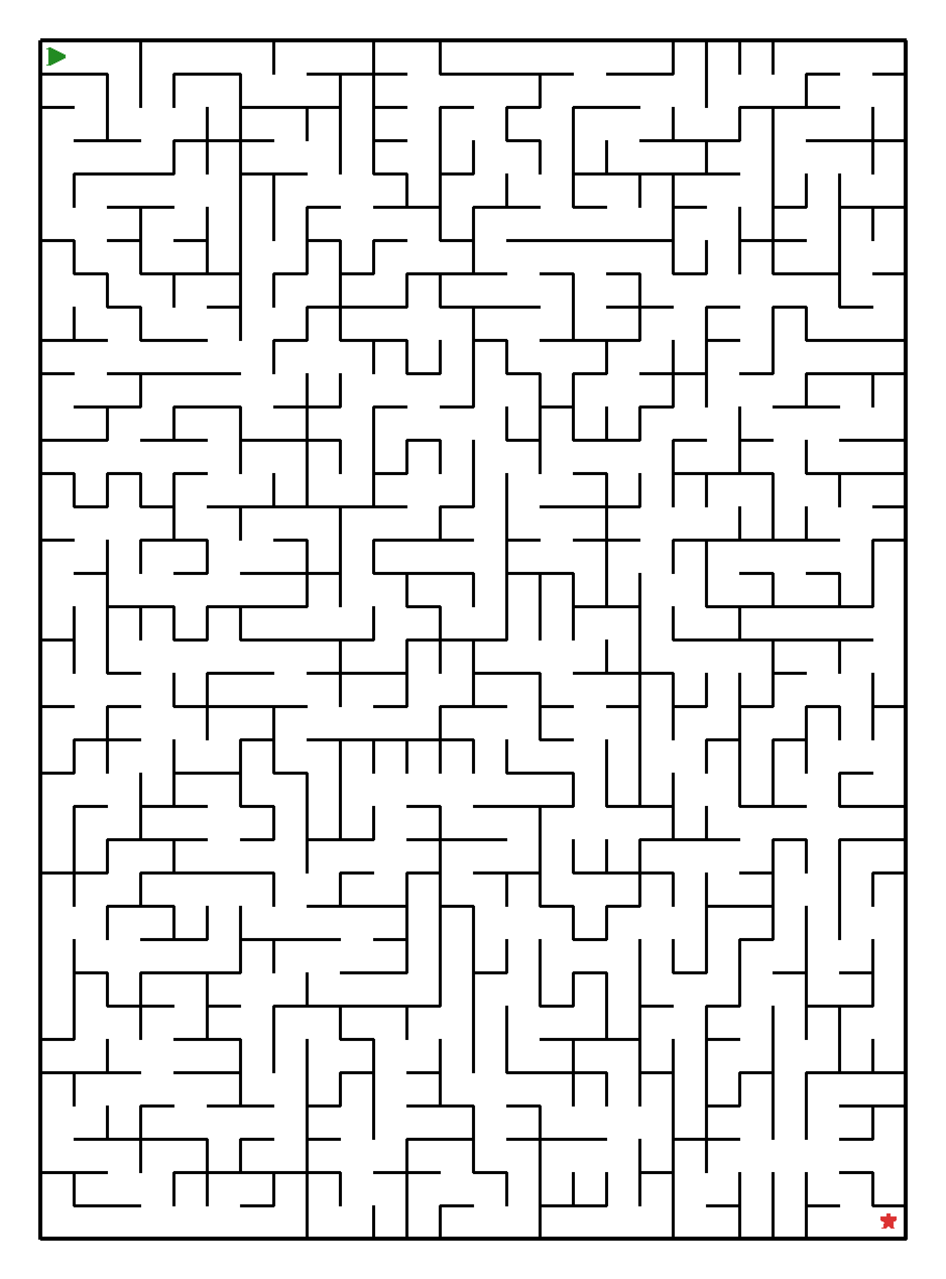 Labyrinth-Rätsel Labyrinth (mittel) für Teenager aus der Kategorie Labyrinth - kostenlos ausdrucken