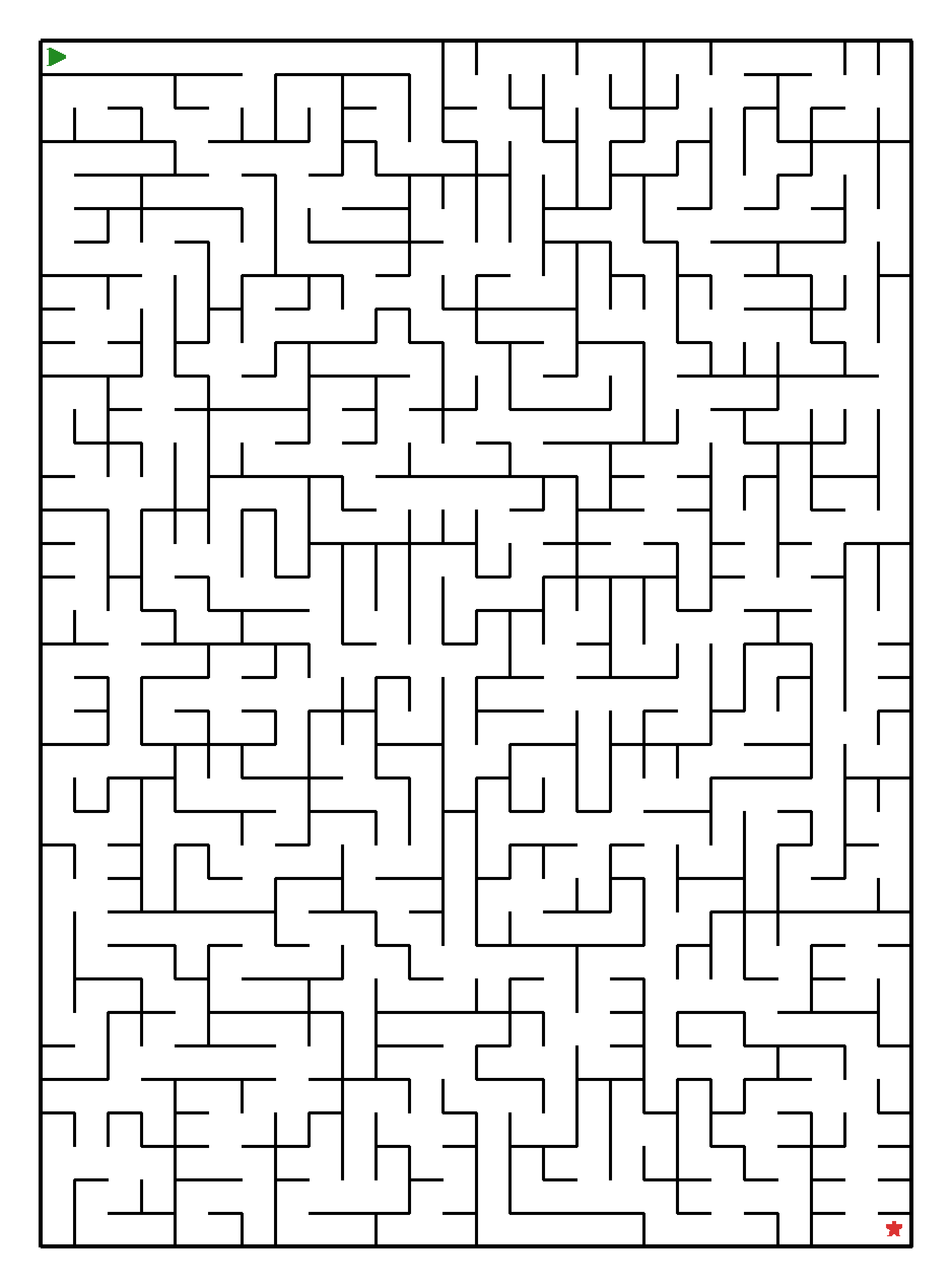 Labyrinth-Rätsel Labyrinth (mittel) für Teenager aus der Kategorie Labyrinth - kostenlos ausdrucken