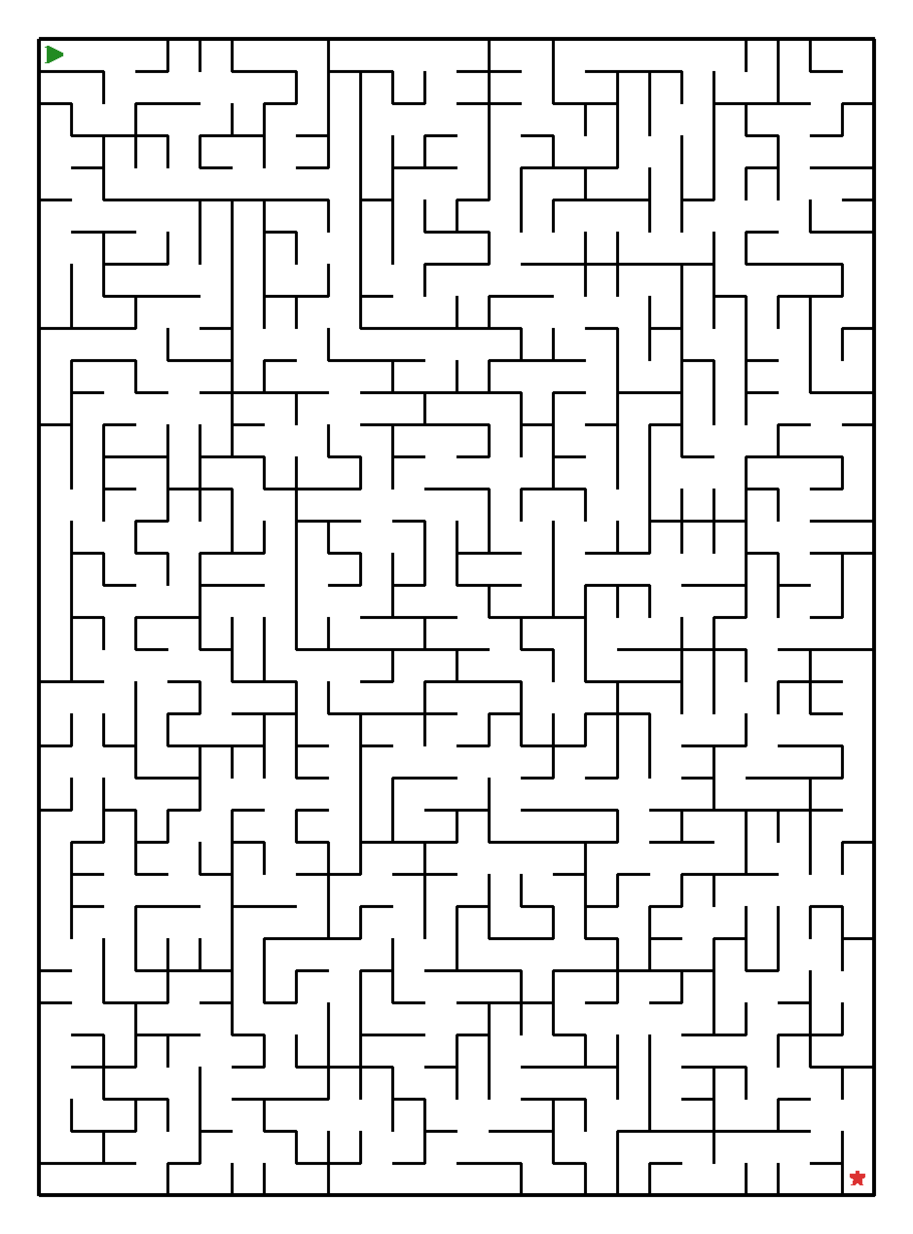 Labyrinth-Rätsel Labyrinth (mittel) für Teenager aus der Kategorie Labyrinth - kostenlos ausdrucken