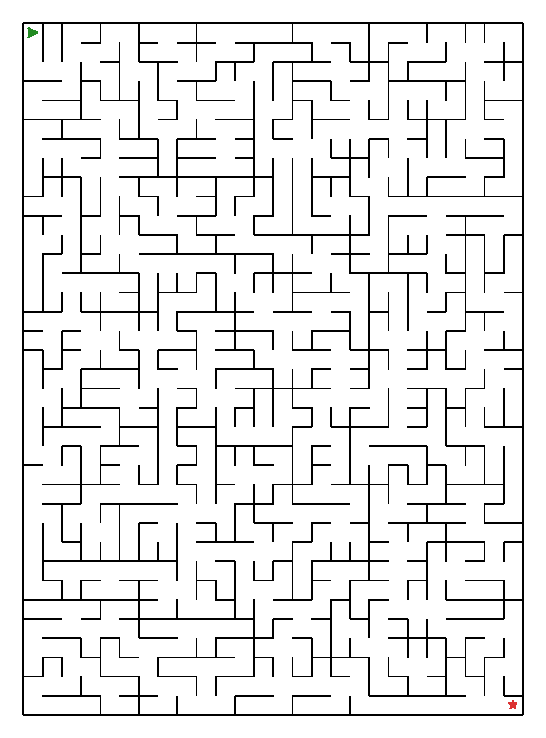 Labyrinth-Rätsel Labyrinth (mittel) für Teenager aus der Kategorie Labyrinth - kostenlos ausdrucken