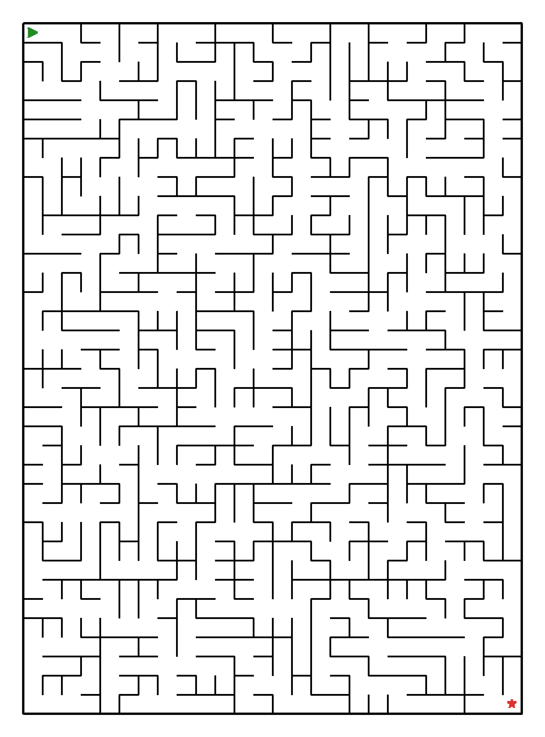 Labyrinth-Rätsel Labyrinth (mittel) für Teenager aus der Kategorie Labyrinth - kostenlos ausdrucken