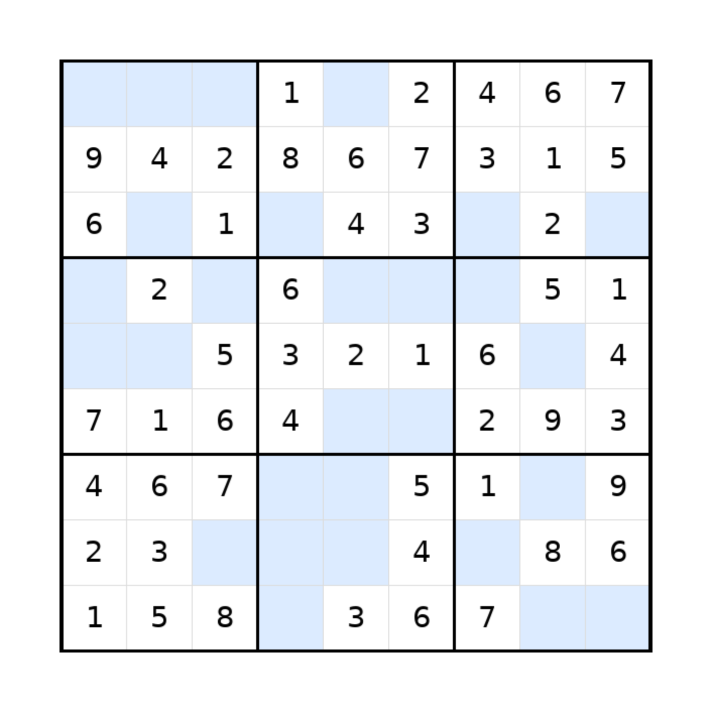 Sudoku-Rätsel Sudoku 9x9 (leicht) für Teenager aus der Kategorie Sudoku - kostenlos ausdrucken