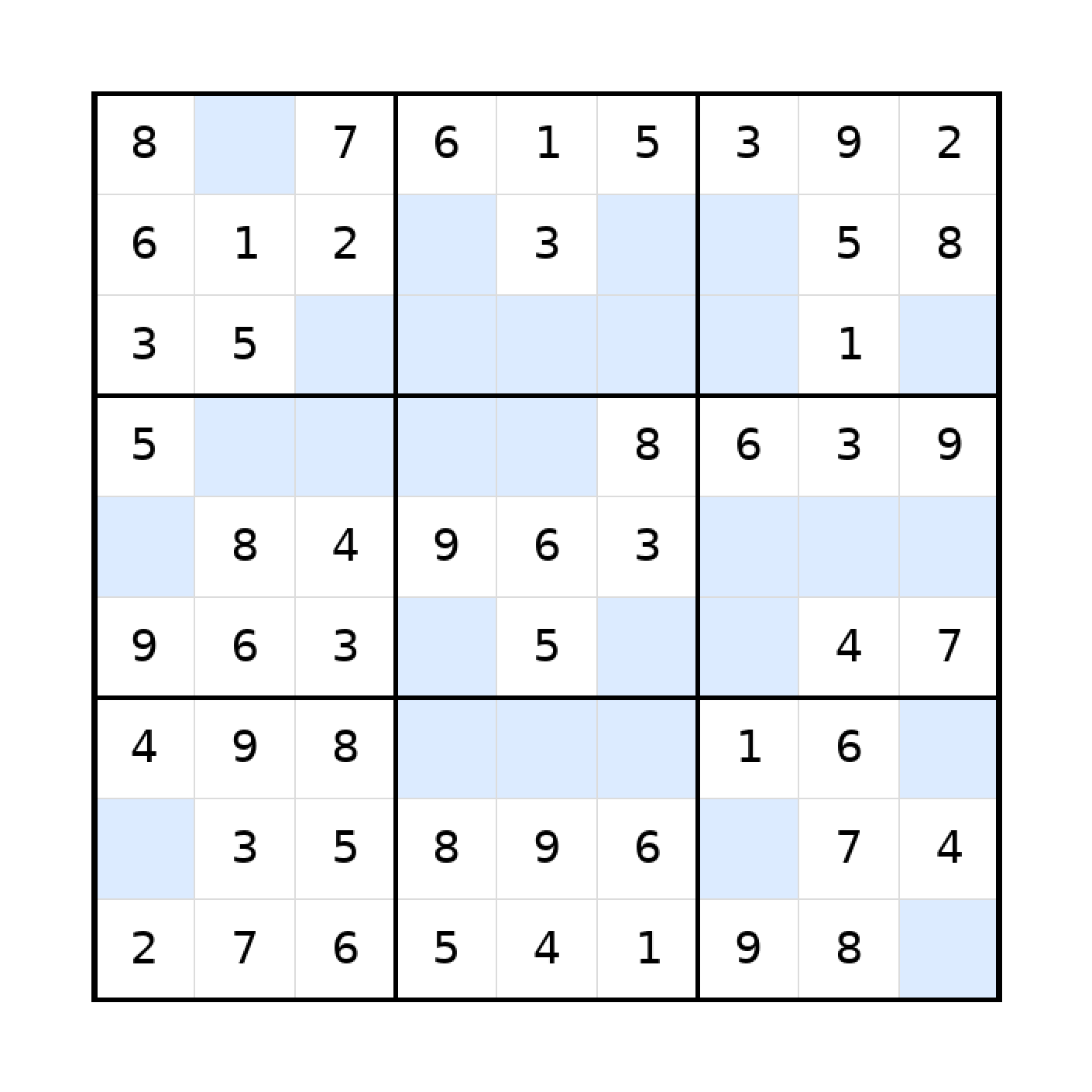 Sudoku-Rätsel Sudoku 9x9 (leicht) für Teenager aus der Kategorie Sudoku - kostenlos ausdrucken