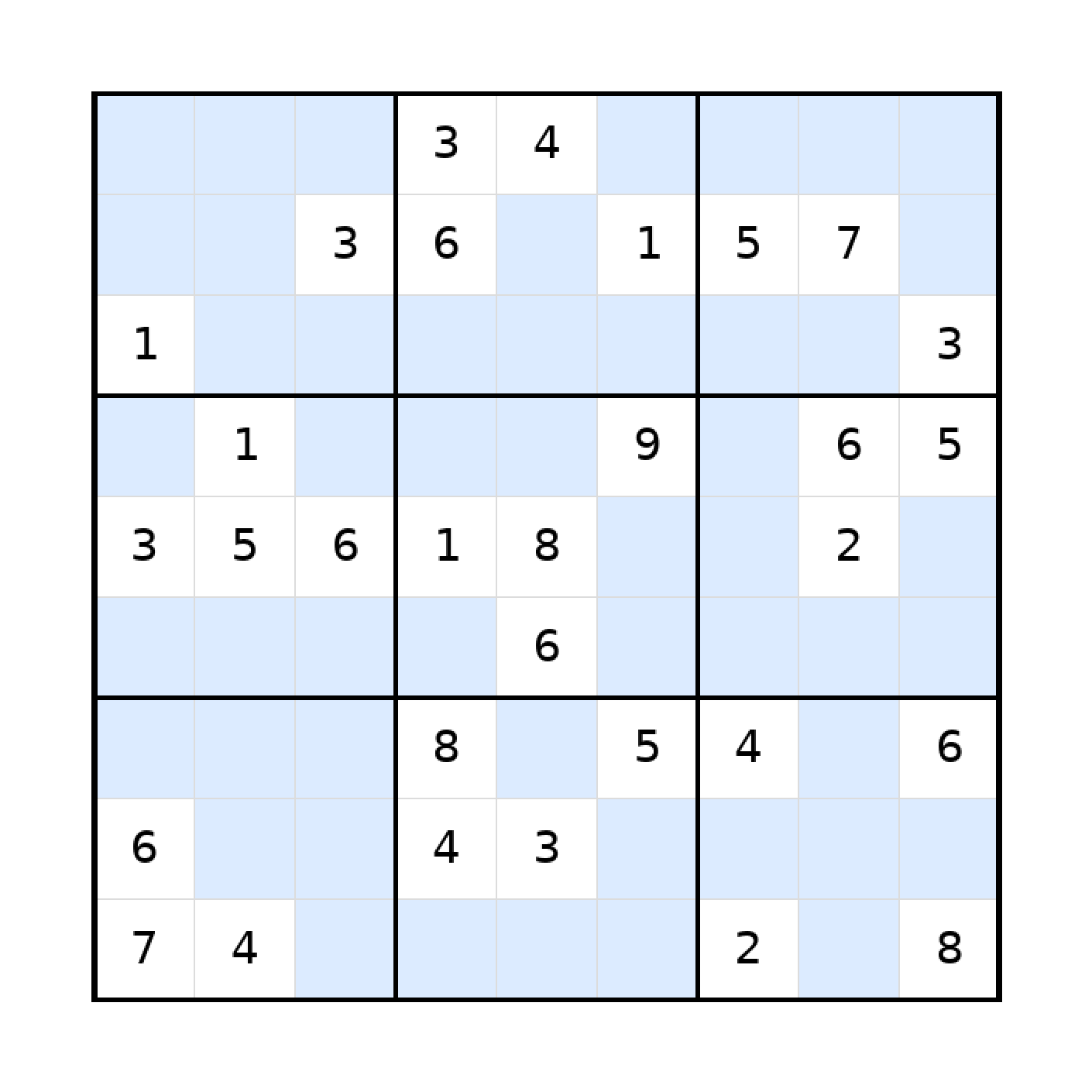Sudoku-Rätsel Sudoku 9x9 (schwer) für Teenager aus der Kategorie Sudoku - kostenlos ausdrucken