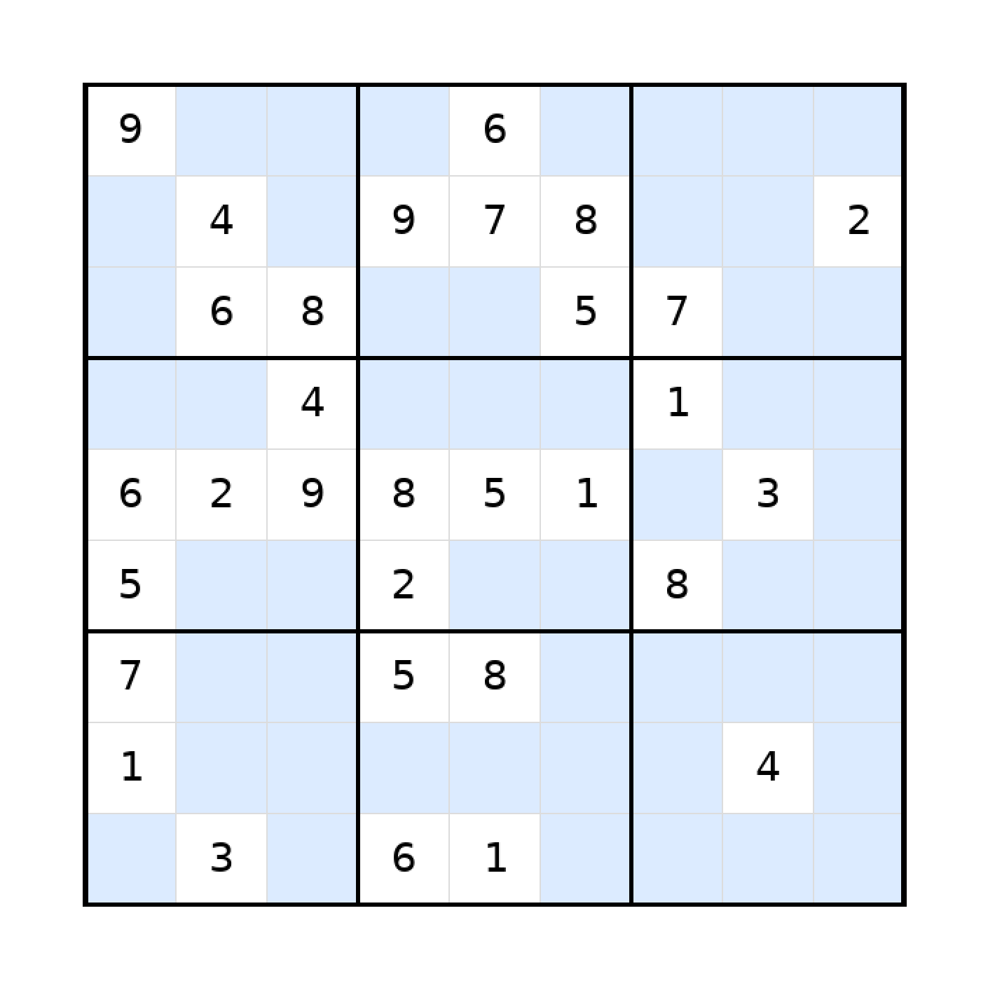Sudoku-Rätsel Sudoku 9x9 (schwer) für Teenager aus der Kategorie Sudoku - kostenlos ausdrucken