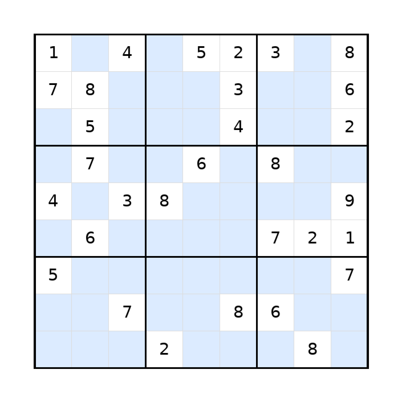 Sudoku-Rätsel Sudoku 9x9 (schwer) für Teenager aus der Kategorie Sudoku - kostenlos ausdrucken