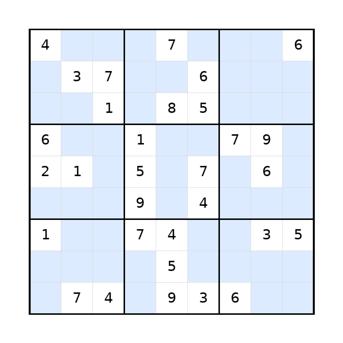 Sudoku-Rätsel Sudoku 9x9 (schwer) für Teenager aus der Kategorie Sudoku - kostenlos ausdrucken