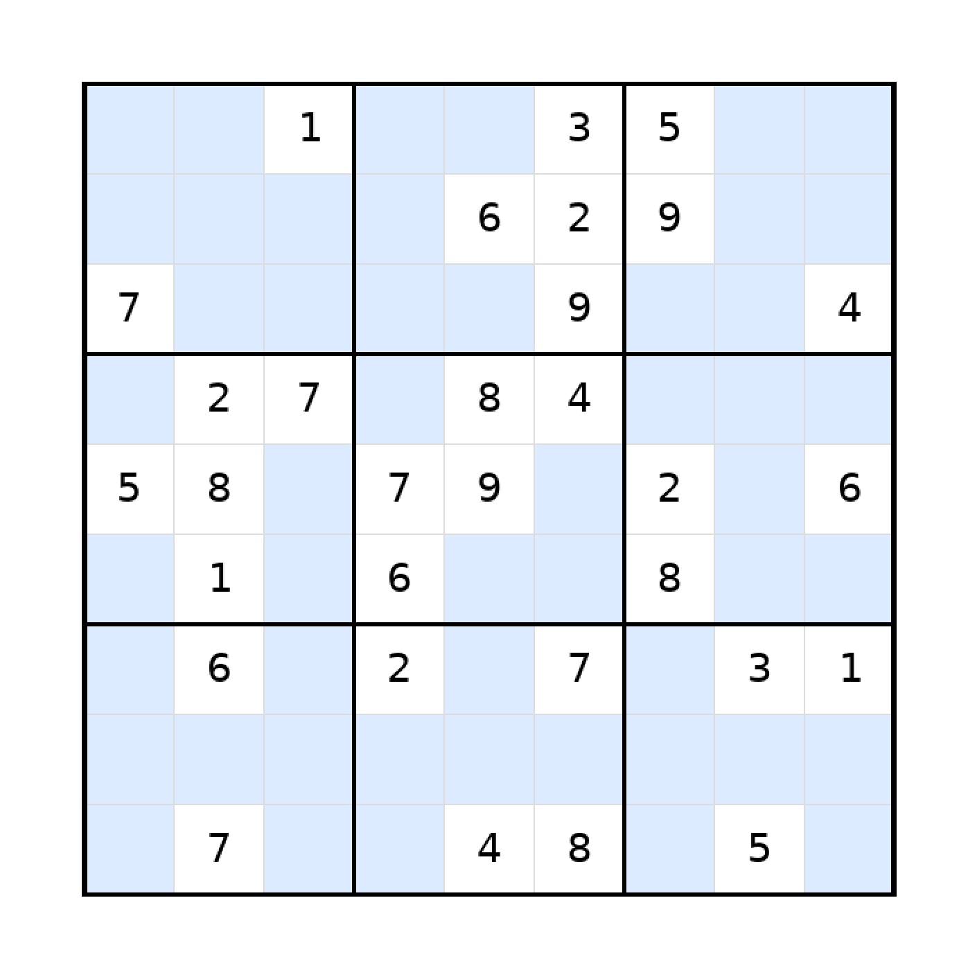 Sudoku-Rätsel Sudoku 9x9 (schwer) für Teenager aus der Kategorie Sudoku - kostenlos ausdrucken