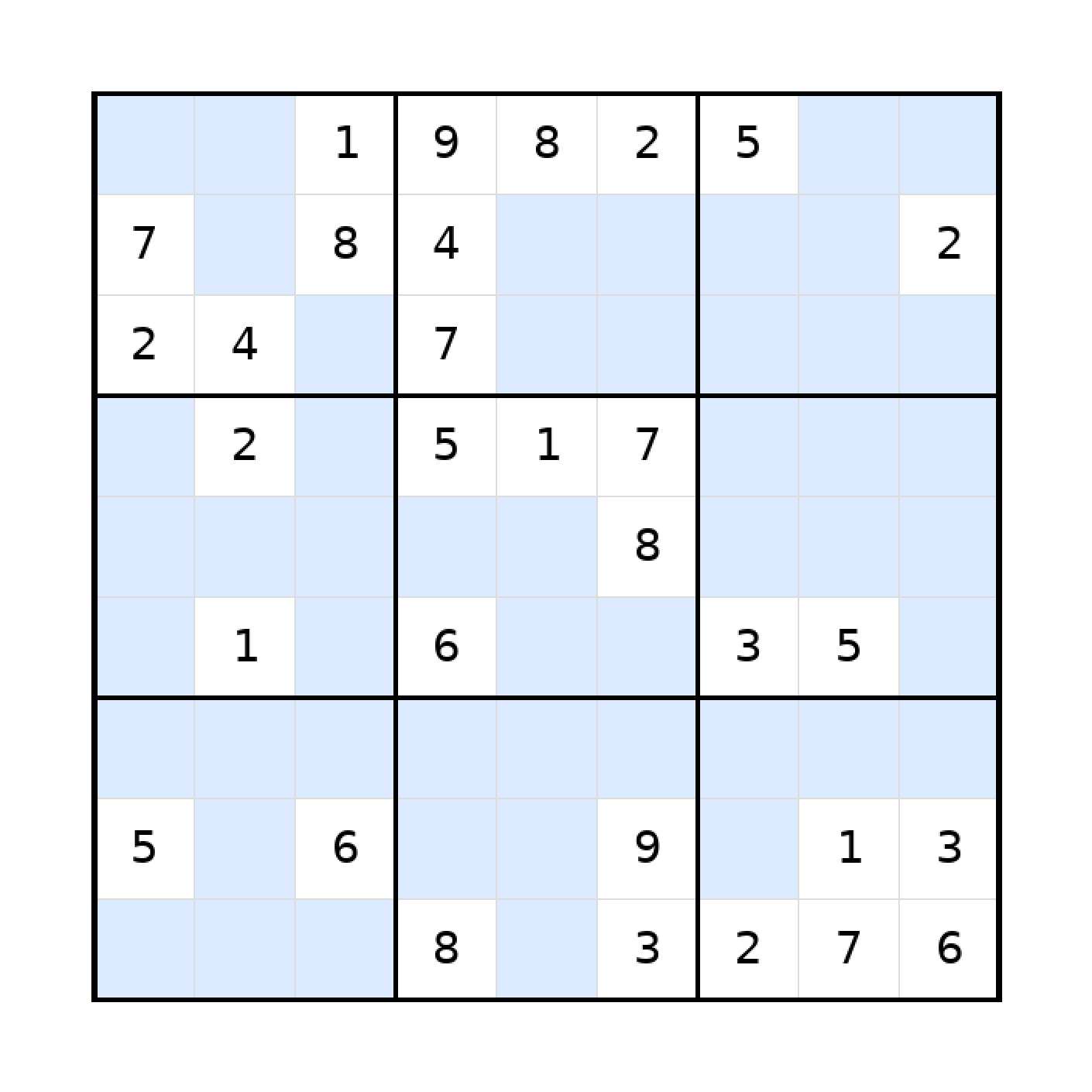 Sudoku-Rätsel Sudoku 9x9 (schwer) für Teenager aus der Kategorie Sudoku - kostenlos ausdrucken