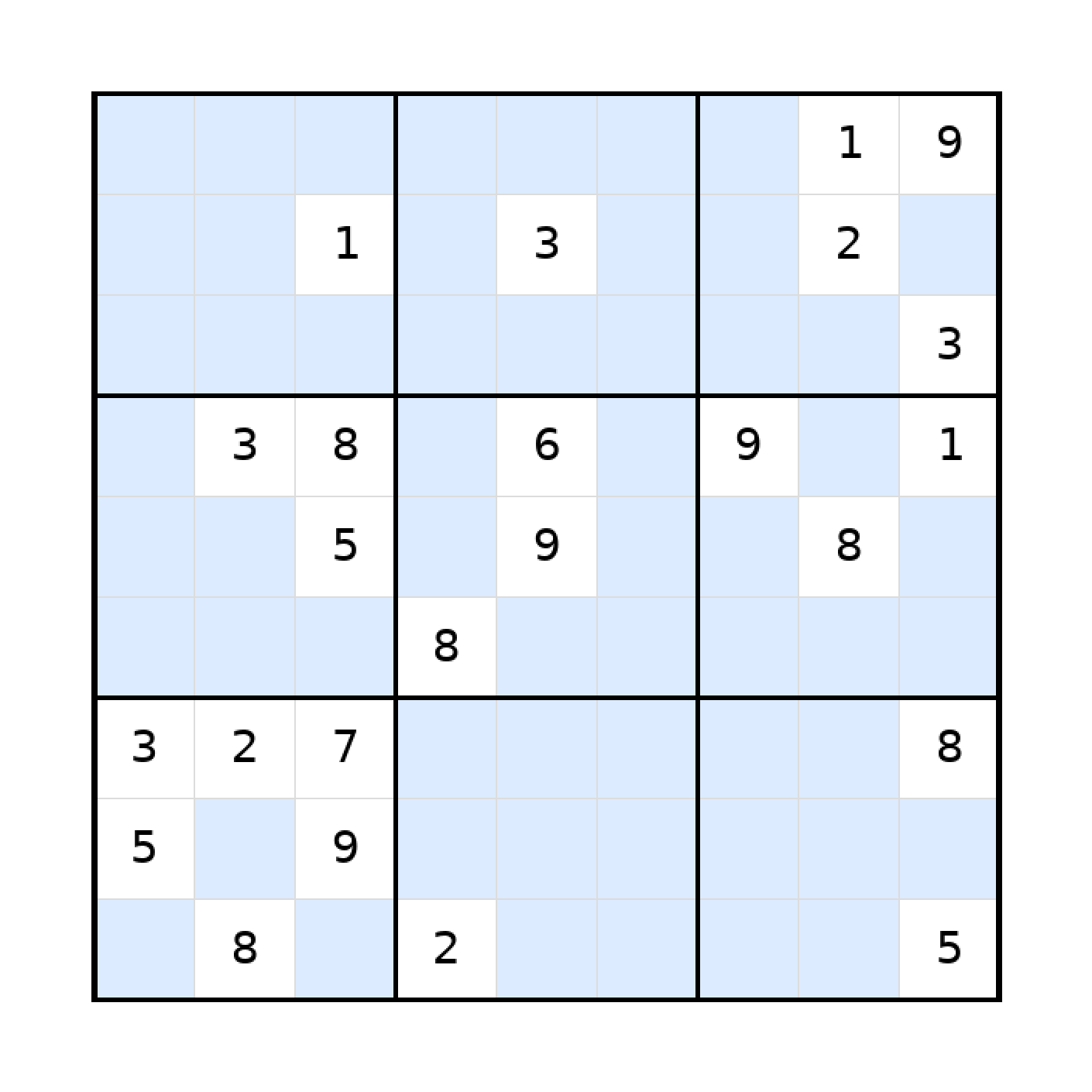 Sudoku-Rätsel Sudoku 9x9 (schwer) für Teenager aus der Kategorie Sudoku - kostenlos ausdrucken