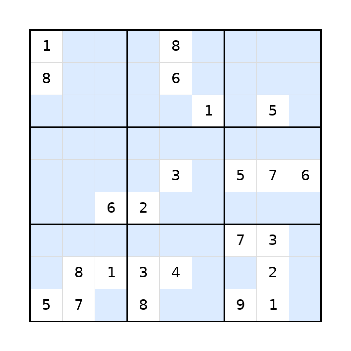 Sudoku-Rätsel Sudoku 9x9 (schwer) für Teenager aus der Kategorie Sudoku - kostenlos ausdrucken