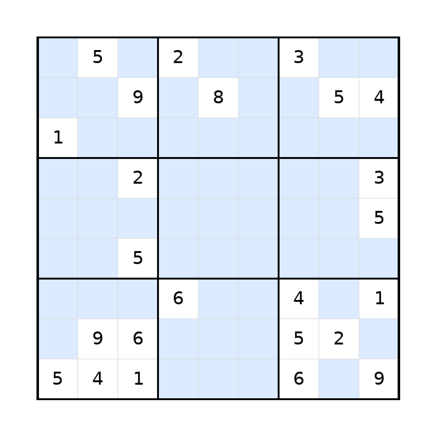 Sudoku-Rätsel Sudoku 9x9 (schwer) für Teenager aus der Kategorie Sudoku - kostenlos ausdrucken
