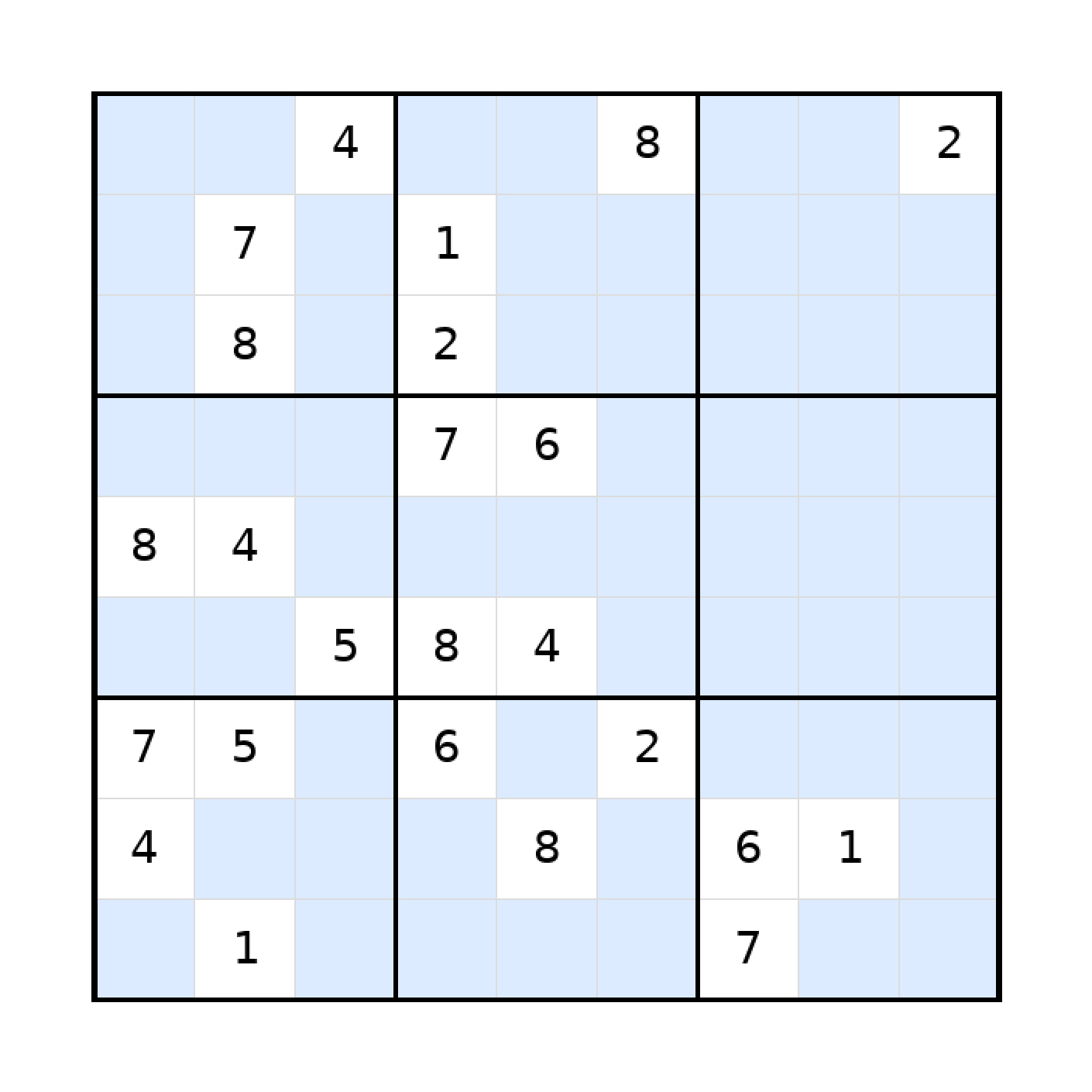 Sudoku-Rätsel Sudoku 9x9 (schwer) für Teenager aus der Kategorie Sudoku - kostenlos ausdrucken