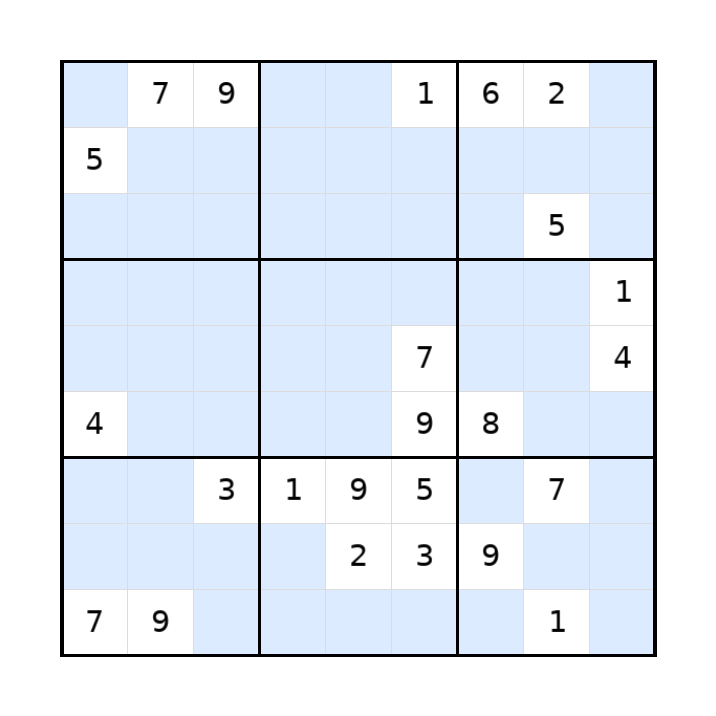 Sudoku-Rätsel Sudoku 9x9 (schwer) für Teenager aus der Kategorie Sudoku - kostenlos ausdrucken